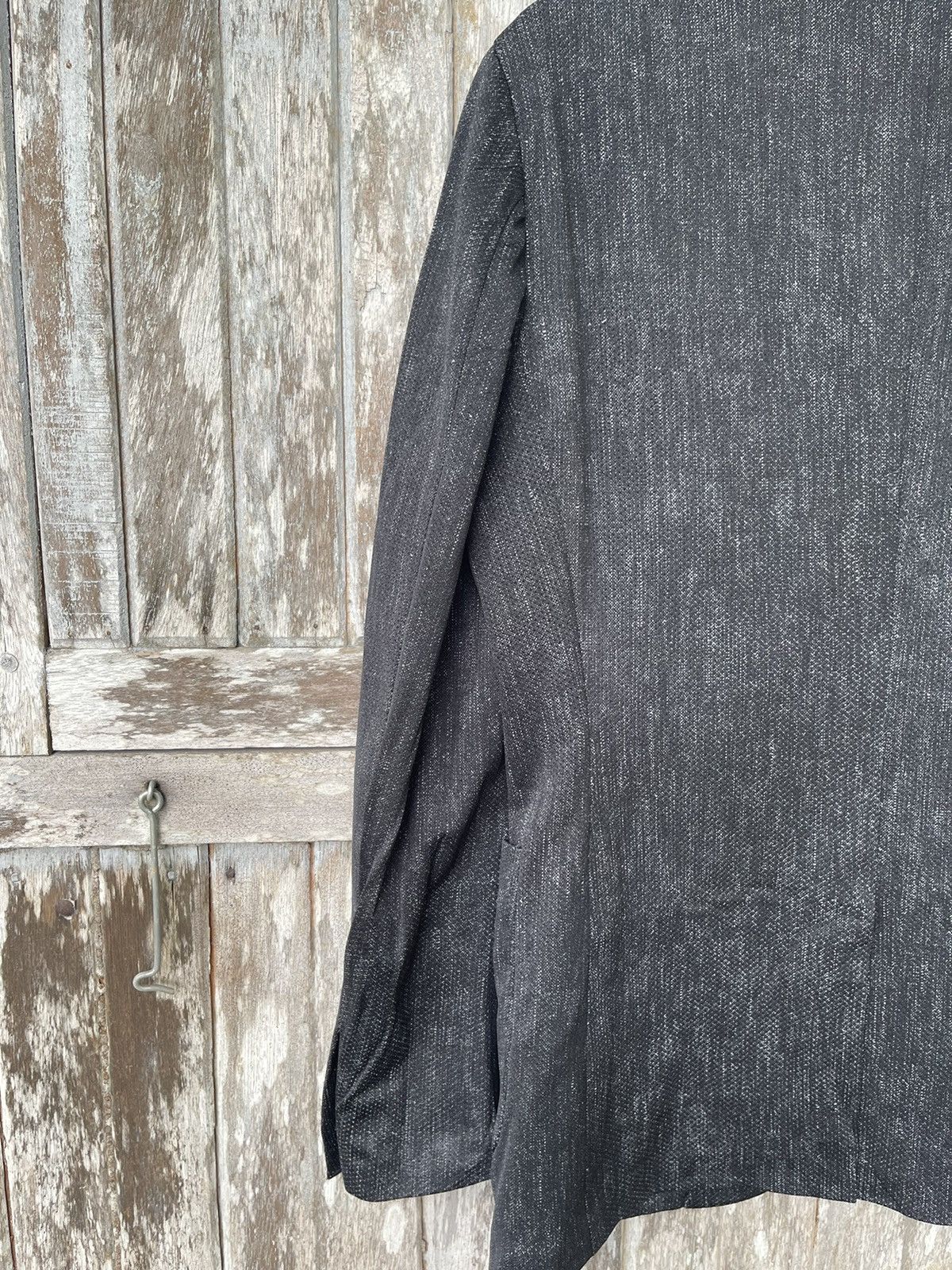 Designer Tête Homme Textured Black Blazer Jacket – Size L Size US M / EU 48-50 / 2 - 11 Thumbnail