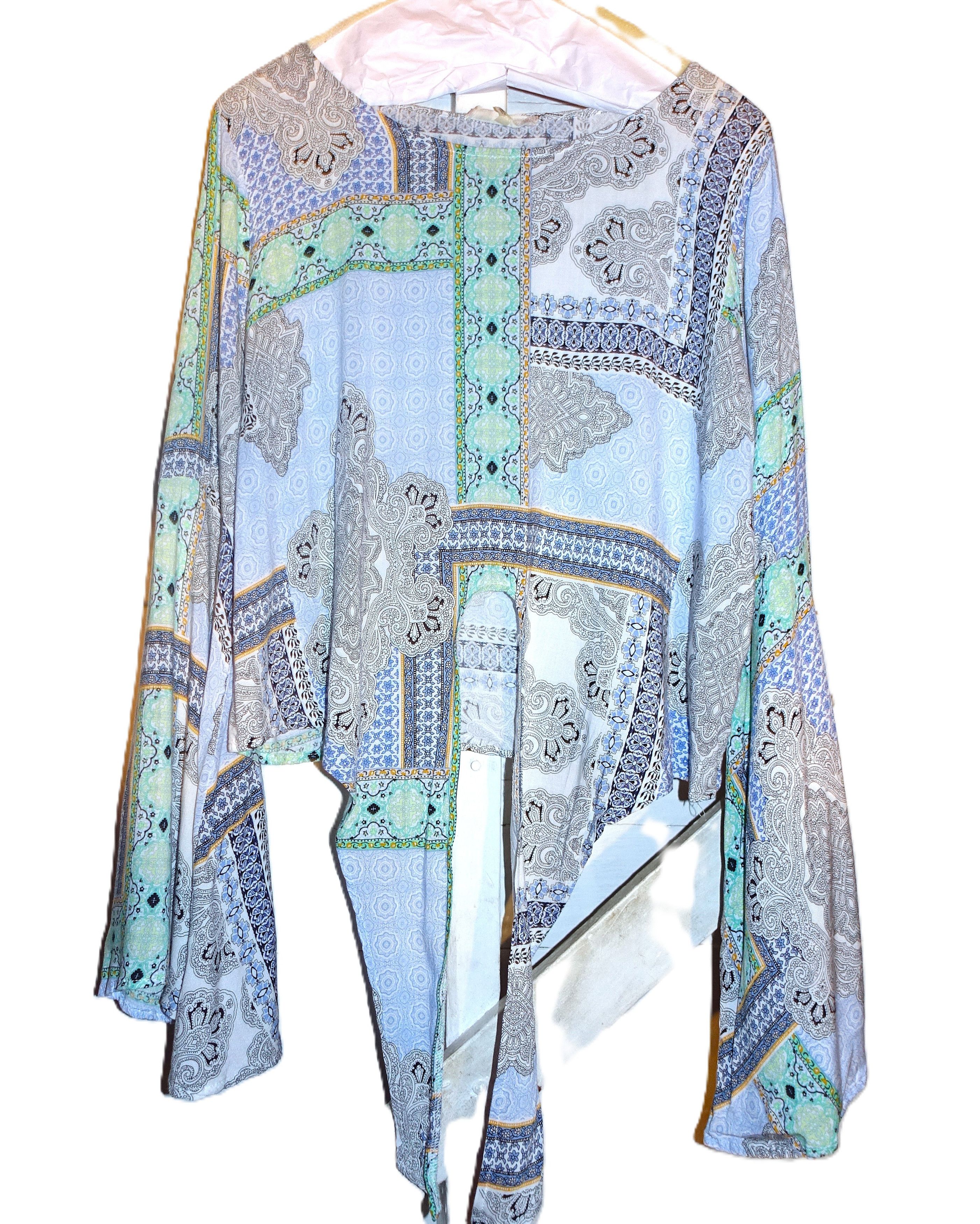 Other Altar'd State Boho Bell Sleeve Tie Blouse S Size S / US 4 / IT 40 - 8 Thumbnail