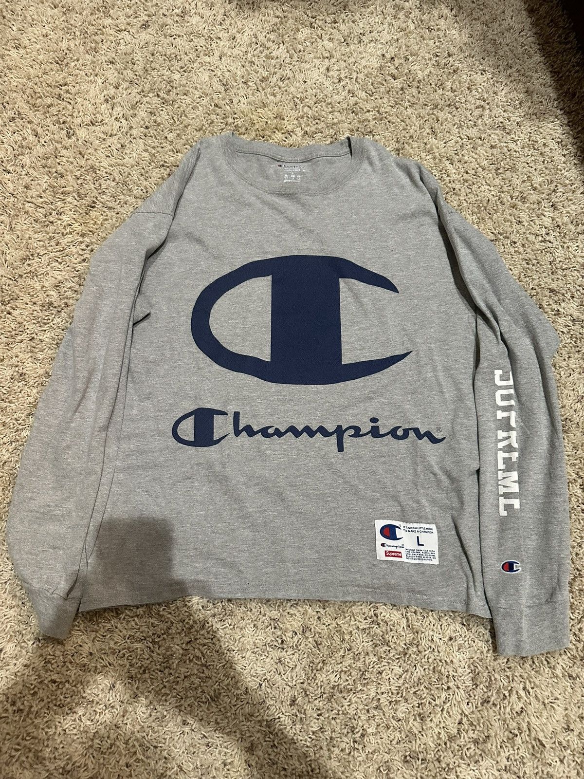 Supreme x champion ls tee deals