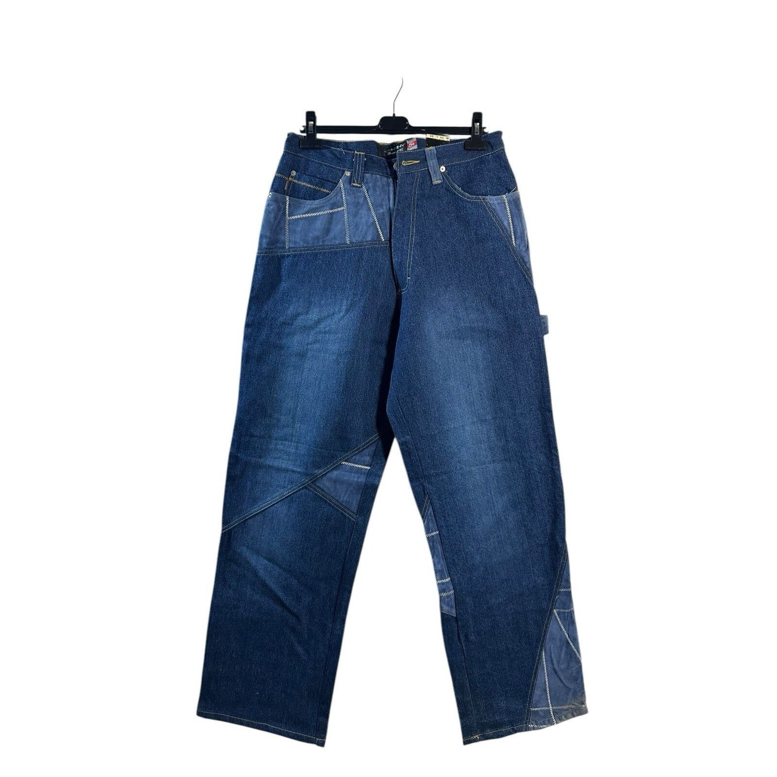 Other Vintage Johnny Blaze Suede Leather Patch Denim Jeans Y2K 90’ Size US 34 / EU 50 - 1 Thumbnail
