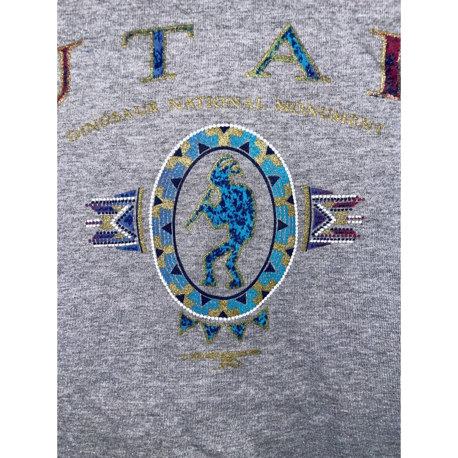 Jerzees Vintage Dinosaur National Monument Shirt Utah Tee VTG 90s M Size US M / EU 48-50 / 2 - 2 Thumbnail