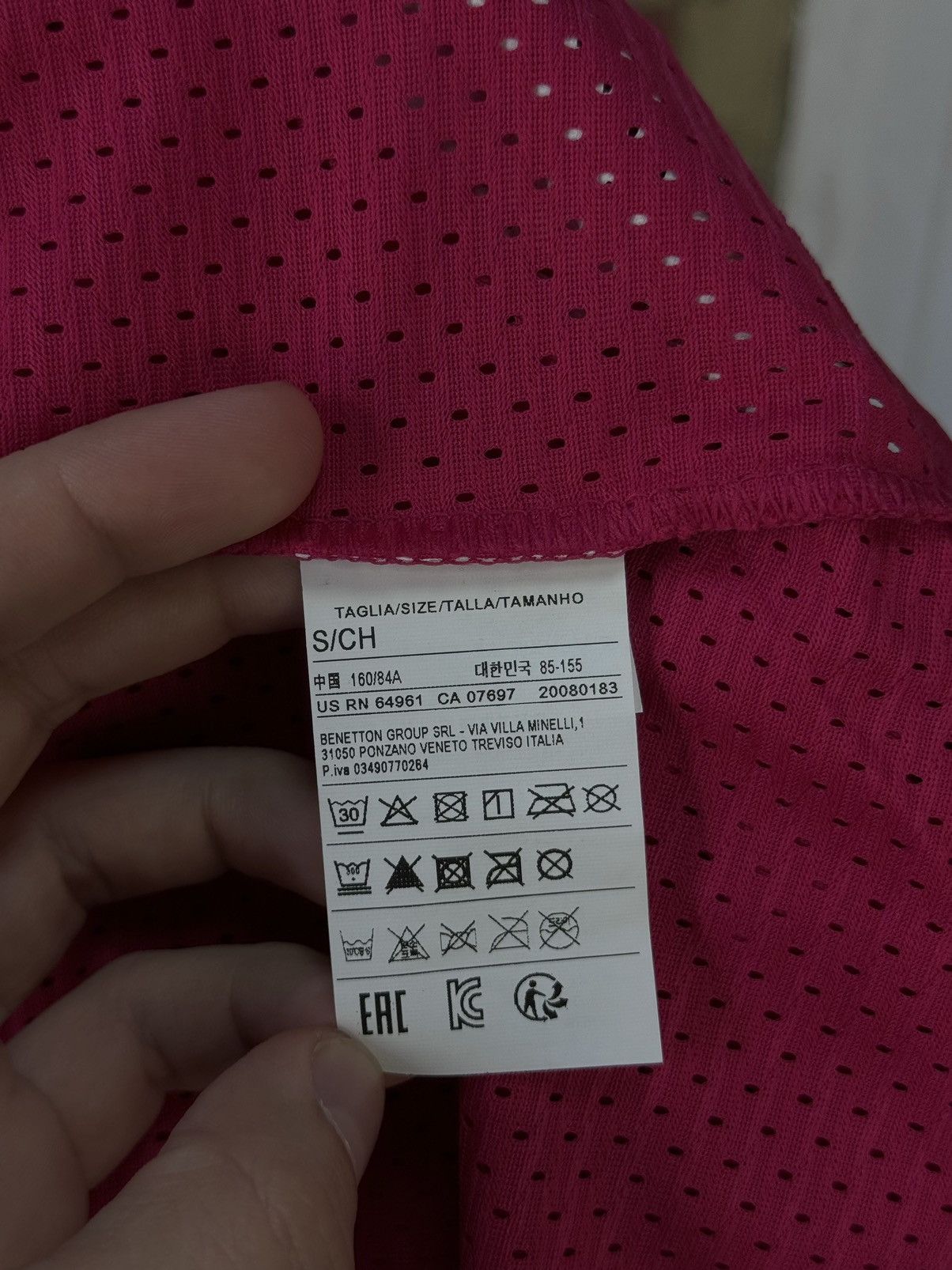United Colors Of Benetton United Colors of Benetton 65 Pink Short Sleeve Jersey Size US S / EU 44-46 / 1 - 10 Thumbnail