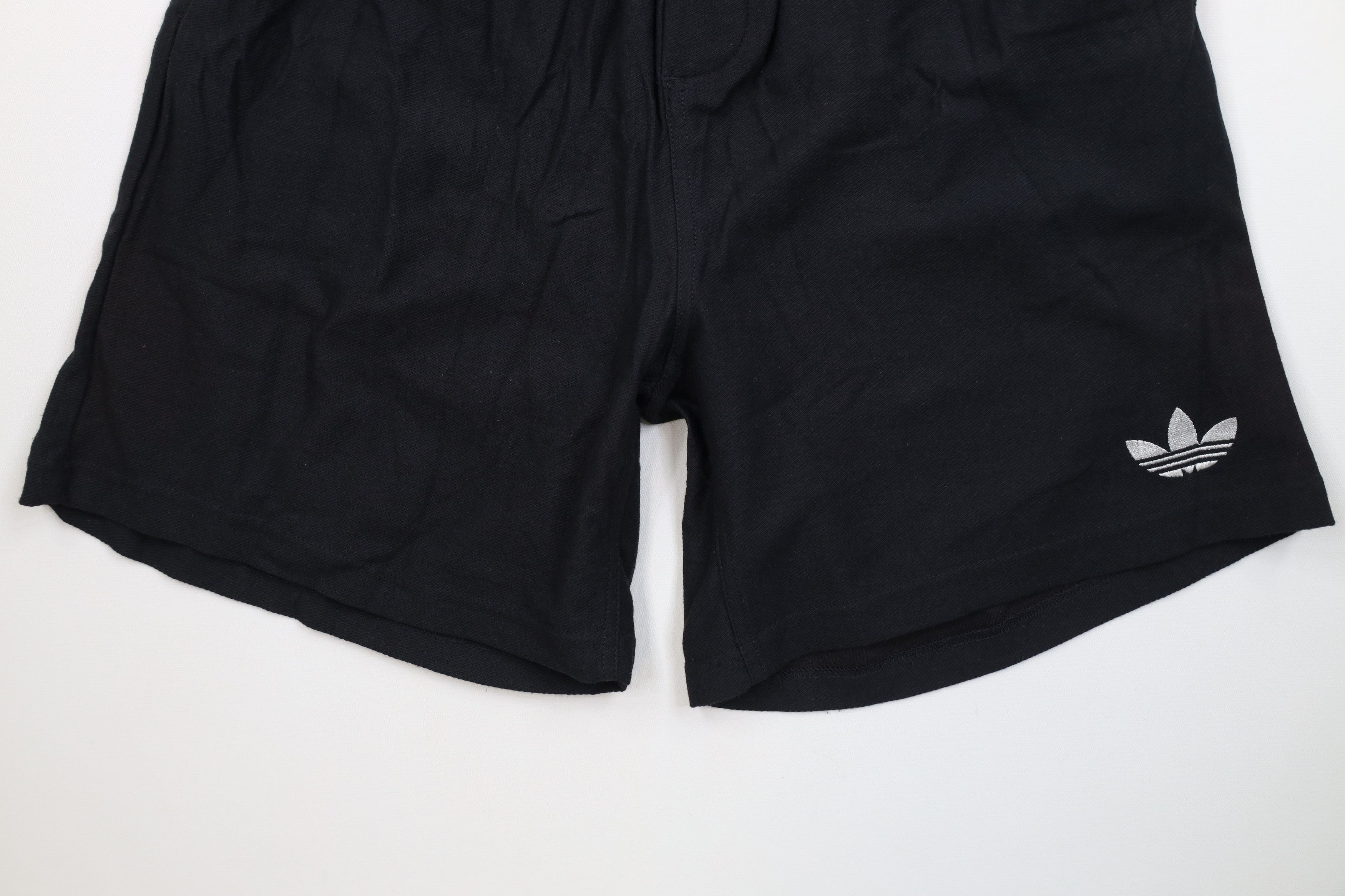Adidas Deadstock Vintage 90s Adidas Above Knee Shorts Black Cotton Size US 36 / EU 52 - 4 Thumbnail