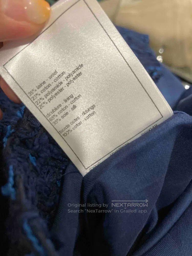 Chanel Chanel 24 years old dark blue tweed strap dress Size XS / US 0-2 / IT 36-38 - 9 Thumbnail