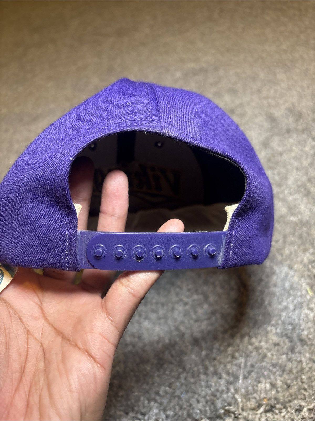 NFL Vintage Minnesota Vikings SnapBack Hat NFL Twins Enterprise Size ONE SIZE - 4 Thumbnail