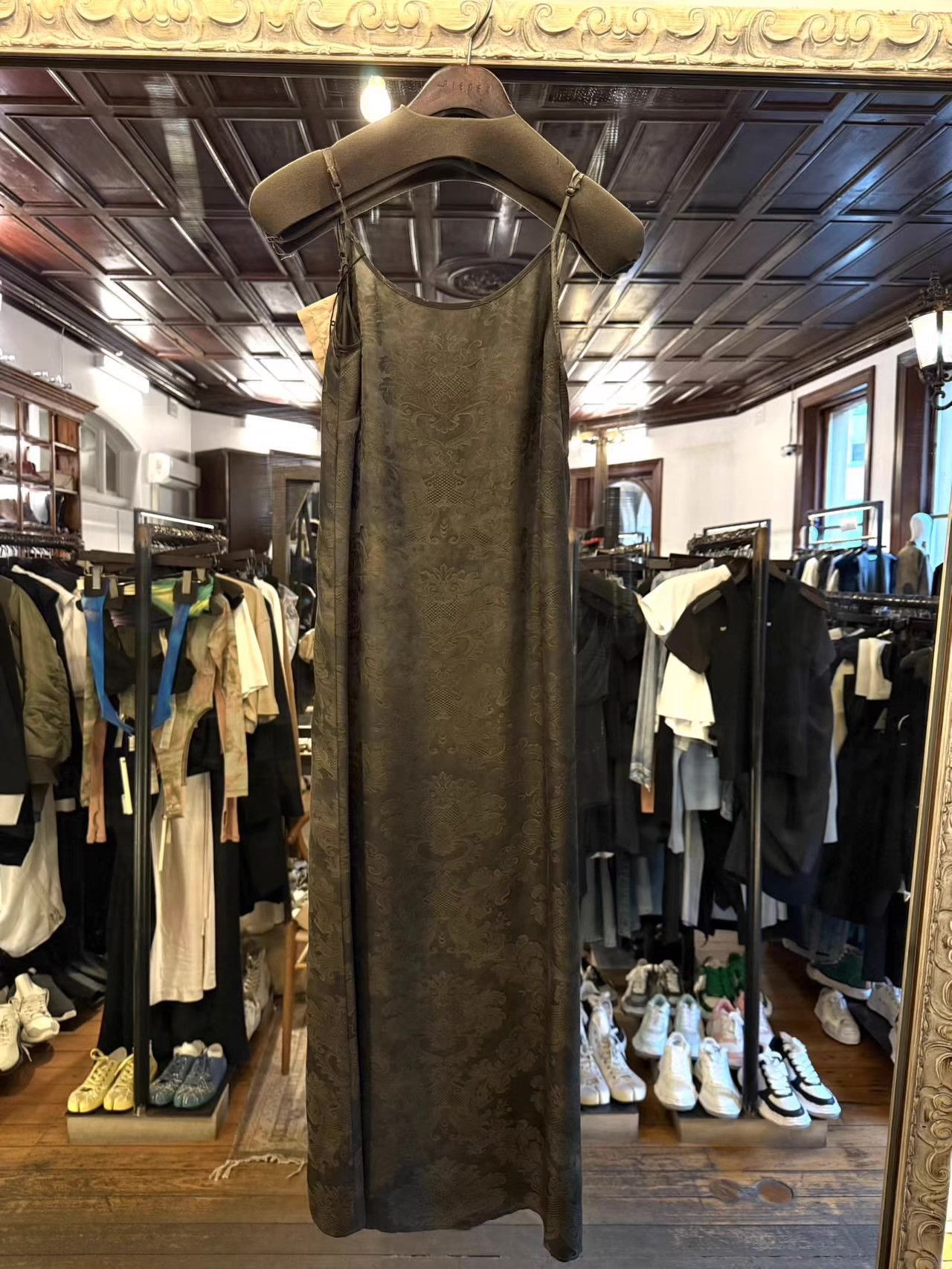 Uma Wang UMA WANG FW25 Women’s Main Dark Green Anaya Dress Ｑ25 Size XS / US 0-2 / IT 36-38 - 1 Thumbnail