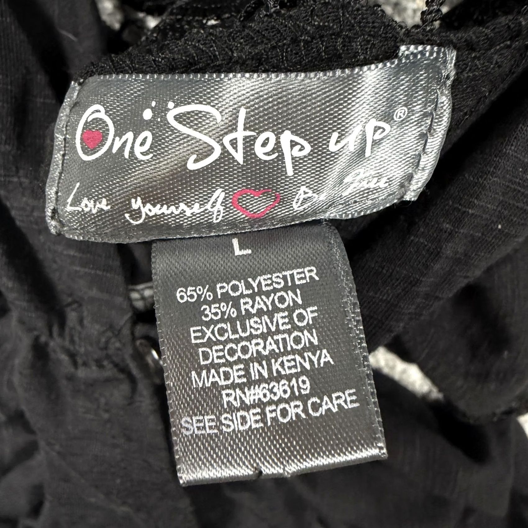 Vintage One Step Up Whimsigoth Crochet Lace Tank Top L Juniors Tank Black Sleeveless V-Neck Camisole Crochet Straps Sheer Lightweight Relaxed Summer Casual Size L / US 10 / IT 46 - 4 Thumbnail