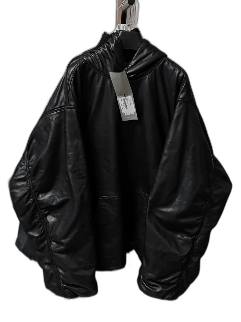 Balenciaga Balenciaga Black Leather Pullover Jacket-2507 Size US S / EU 44-46 / 1 - 1 Thumbnail