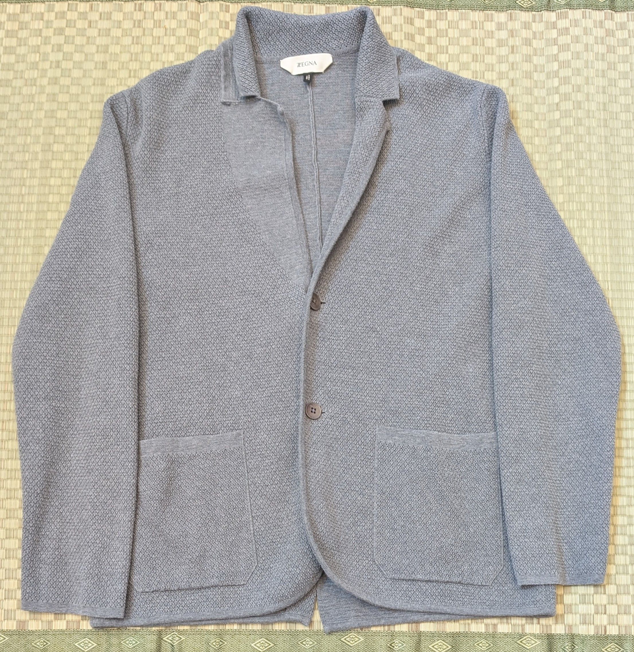 Ermenegildo Zegna Zegna Unstructured 100% Cotton Knit Blazer Made in Turkey Size 44R - 1 Thumbnail