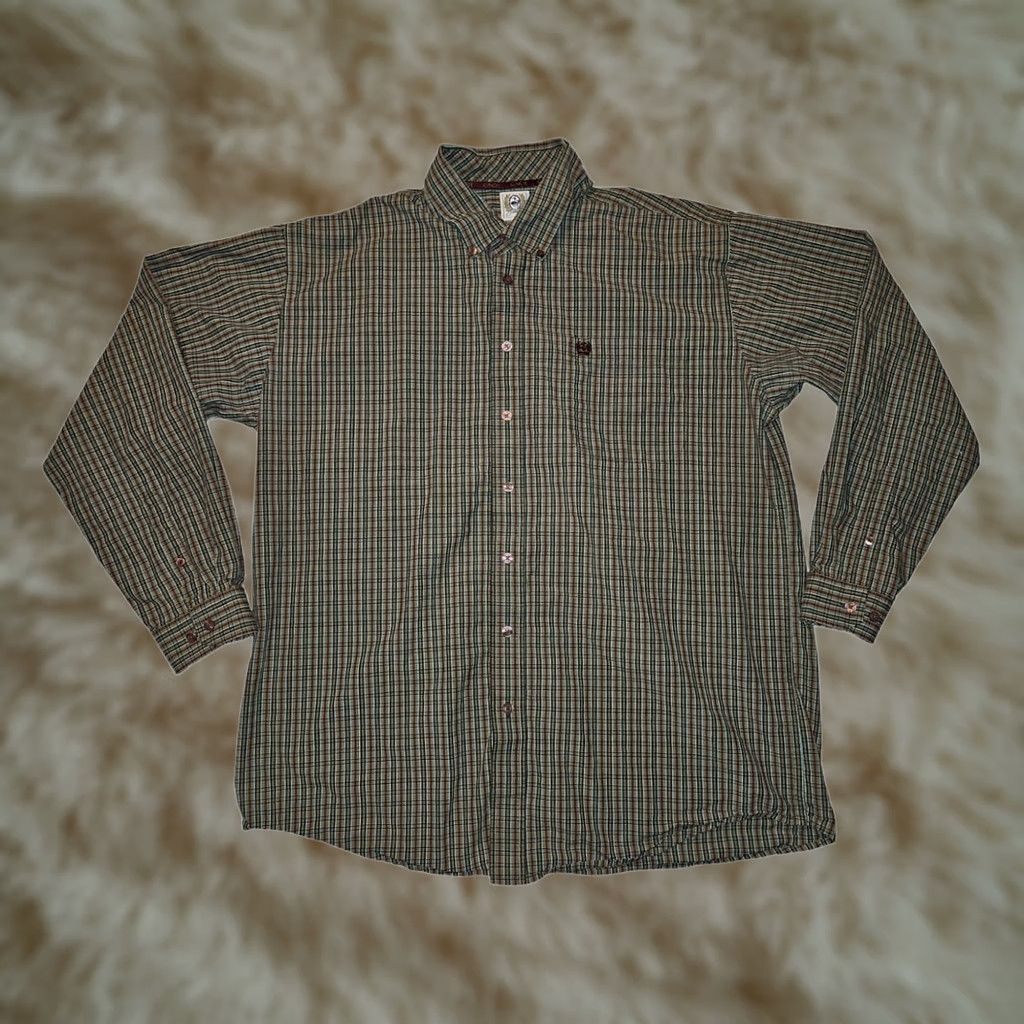 Vintage Cinch Button-Down Long Sleeve Men's XL Plaid Western Cowboy Casual Shirt Size US XL / EU 56 / 4 - 1 Thumbnail