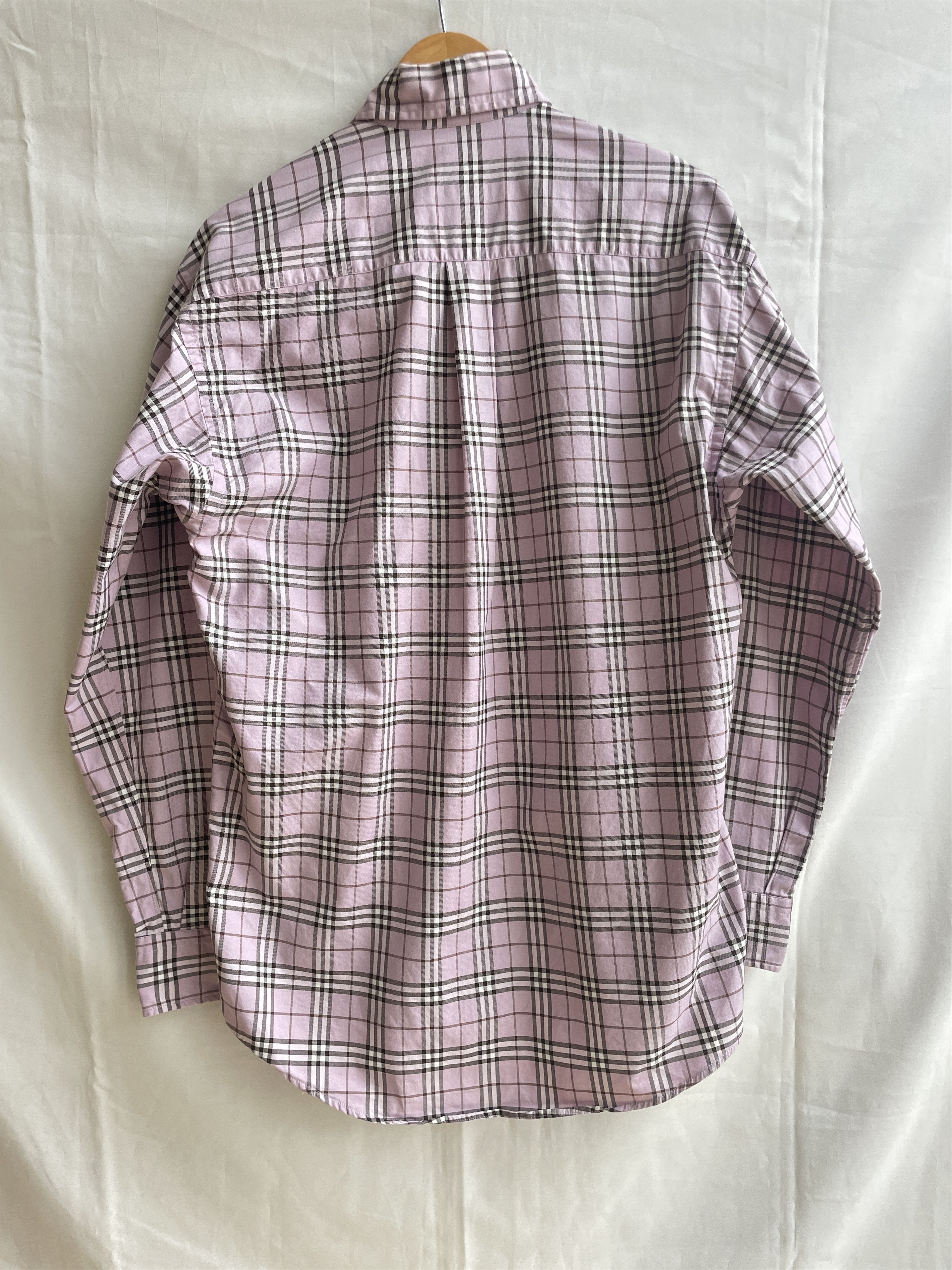 Burberry Burberry Vintage Nova Check Pink Made in USA Shirt Size US M / EU 48-50 / 2 - 2 Thumbnail