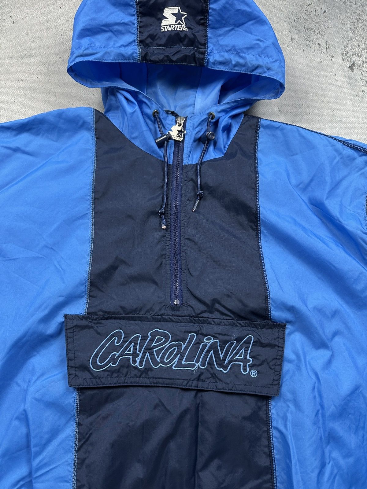Starter Vintage Starter North Carolina Heels Hooded Pullover Jacket Size US L / EU 52-54 / 3 - 7 Thumbnail