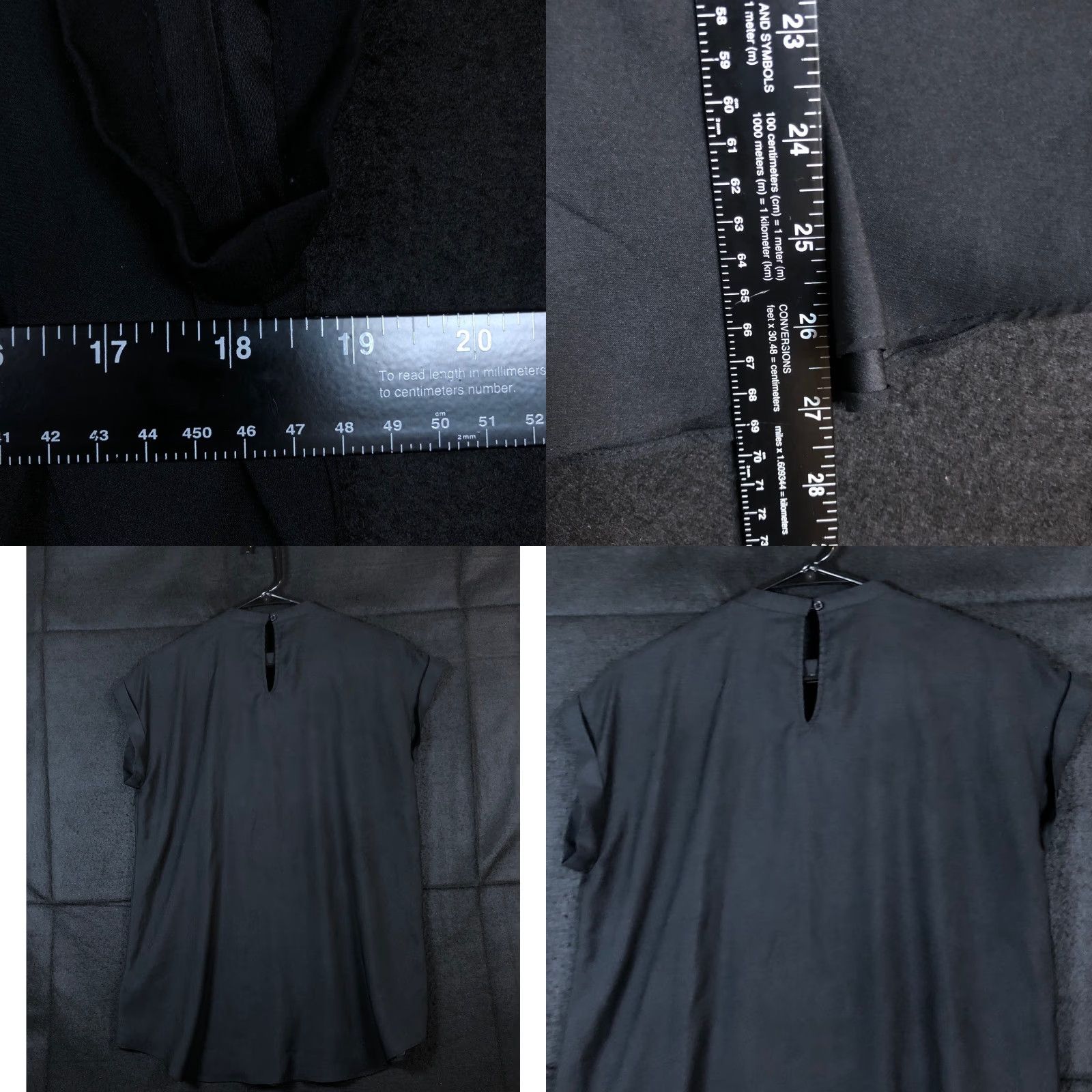 Express Express Blouse Black V-Neck Cap Sleeve XS?Medium? Size M / US 6-8 / IT 42-44 - 8 Thumbnail