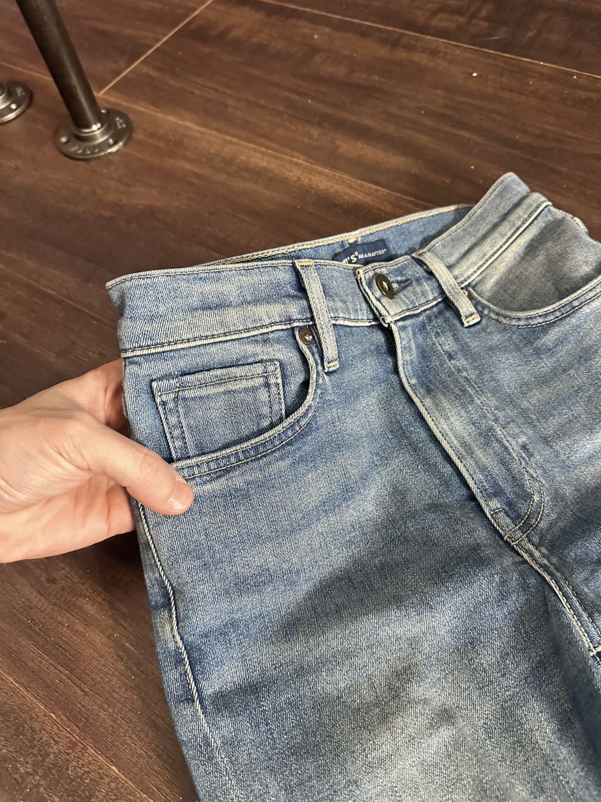 Levi's Made & Crafted Made & Crafted skinny blue italian denim jeans Sliver Size 24" / US 00 / IT 34 - 4 Thumbnail
