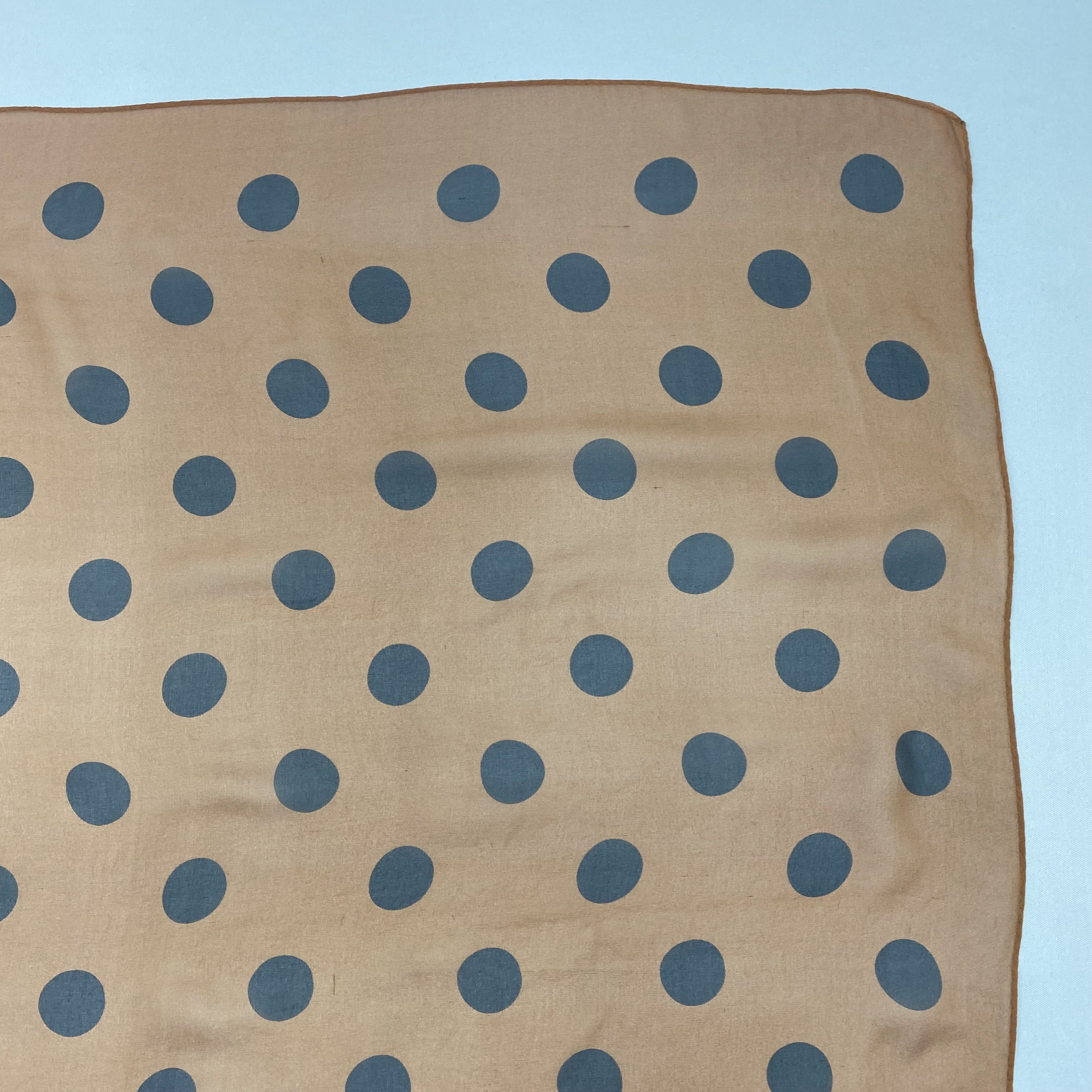Japanese Brand Vintage Polka Dot SILK Scarf Twill Stole Wraps Scarves Size ONE SIZE - 6 Thumbnail