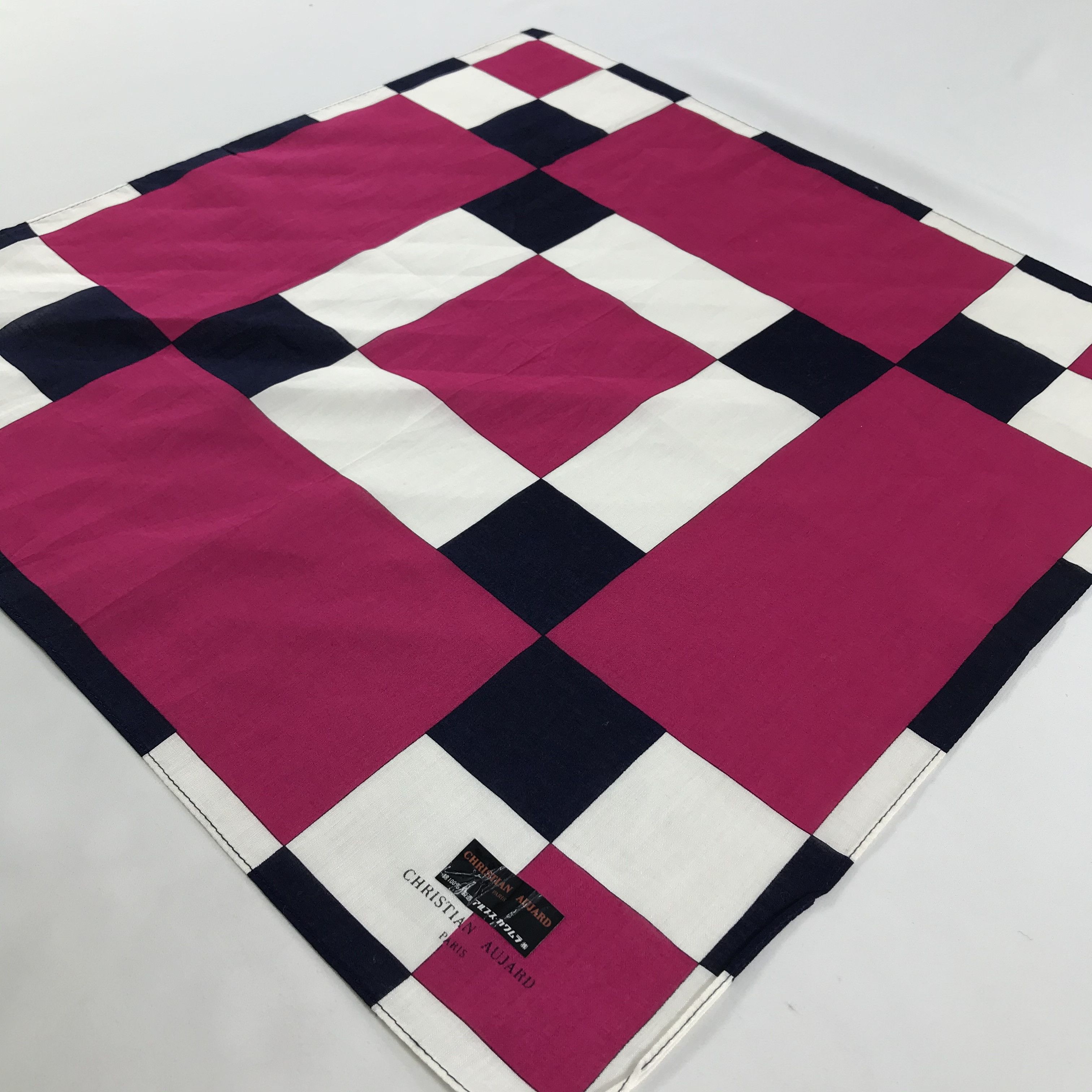 Vintage Christian Aujard Bandana / Handkerchief / Neckerchief -S1469 Size ONE SIZE - 2 Thumbnail
