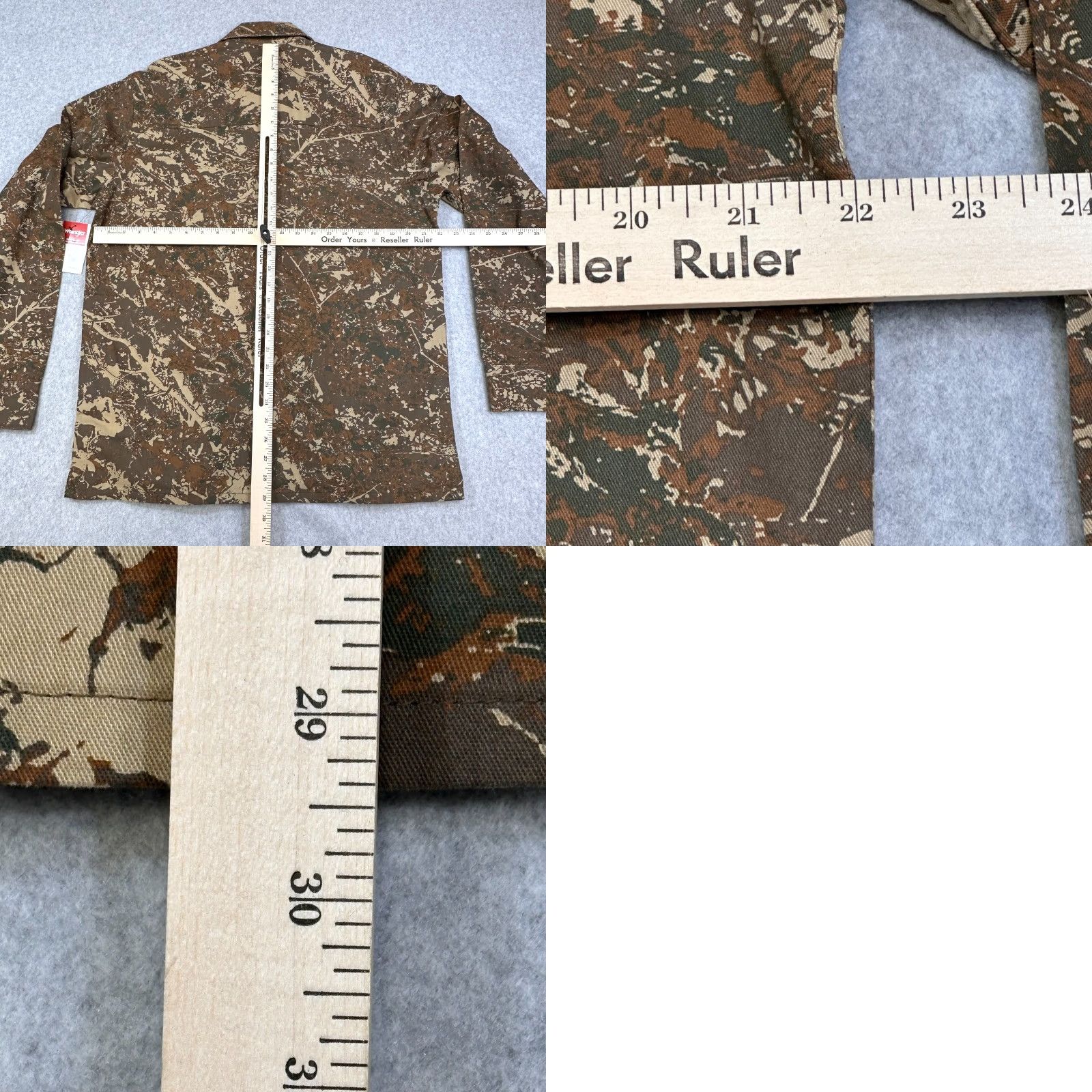 Wrangler VINTAGE Wrangler Camouflage Mens M Long Sleeve Button-Up Relaxed Fit NWT Size US M / EU 48-50 / 2 - 8 Thumbnail