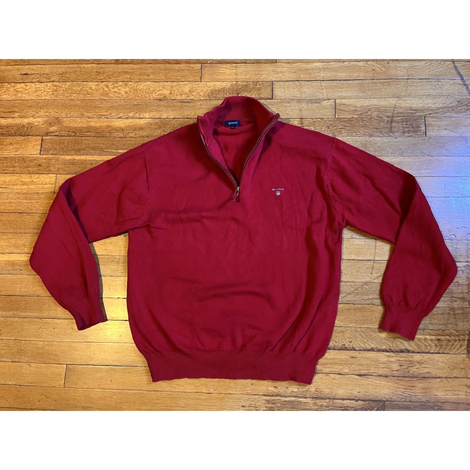 Gant Gant 1/4 Zip Sweater Men’s XXL Red DAMAGED Size US XXL / EU 58 / 5 - 4 Thumbnail