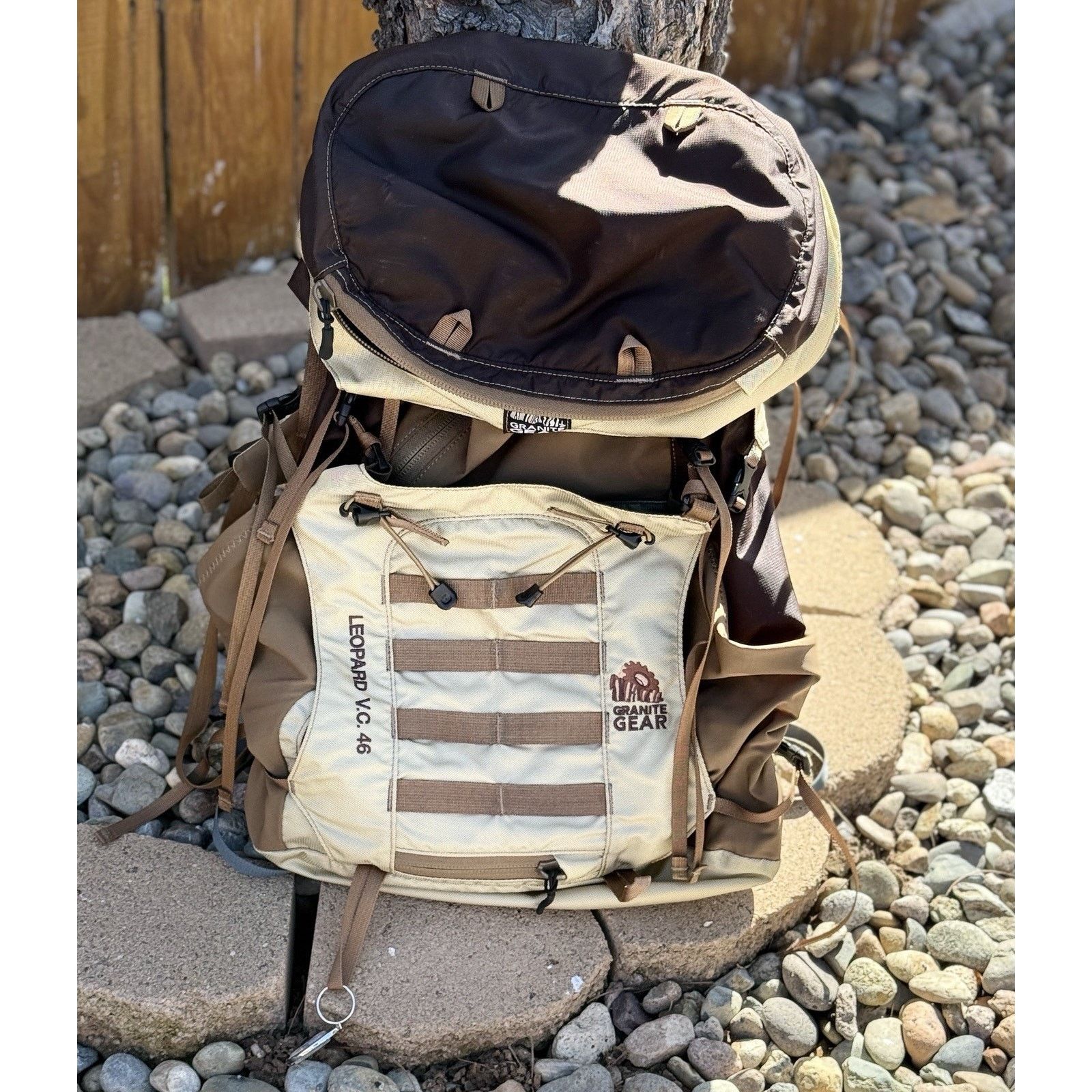 Other Granite Gear Leopard V.C. 46 L Backpack Oatmeal Brown Hiking Size ONE SIZE - 1 Thumbnail
