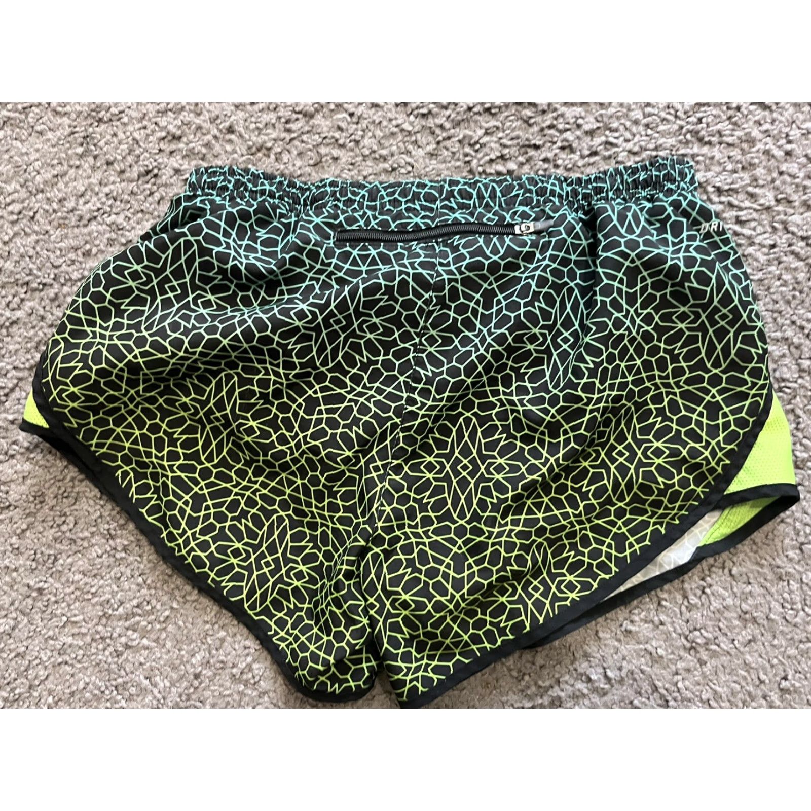 Nike Nike DriFit Starglass Tempo Running Shorts Womens XS Multicolor Nike Dri Fit Shorts Geometric Breathable Drawstring Pockets Athletic Lightweight Size 26" / US 2 / IT 38 - 2 Thumbnail