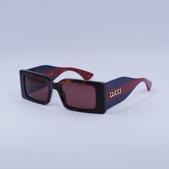 Gucci 🕶️ New Gucci GG1860S 002 Sunglasses - Havana/Blue/Red Frame Size ONE SIZE - 1 Thumbnail