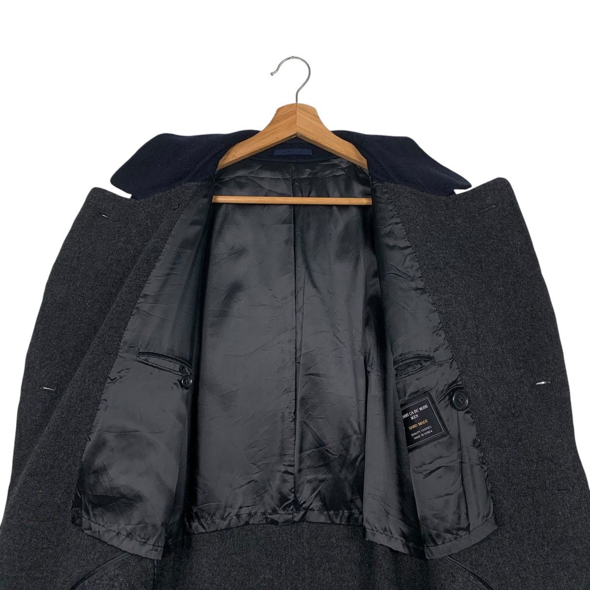 Comme Ca Ism Comme Ca Du Mode Men Wool Double Breasted Coat Size US L / EU 52-54 / 3 - 12 Thumbnail