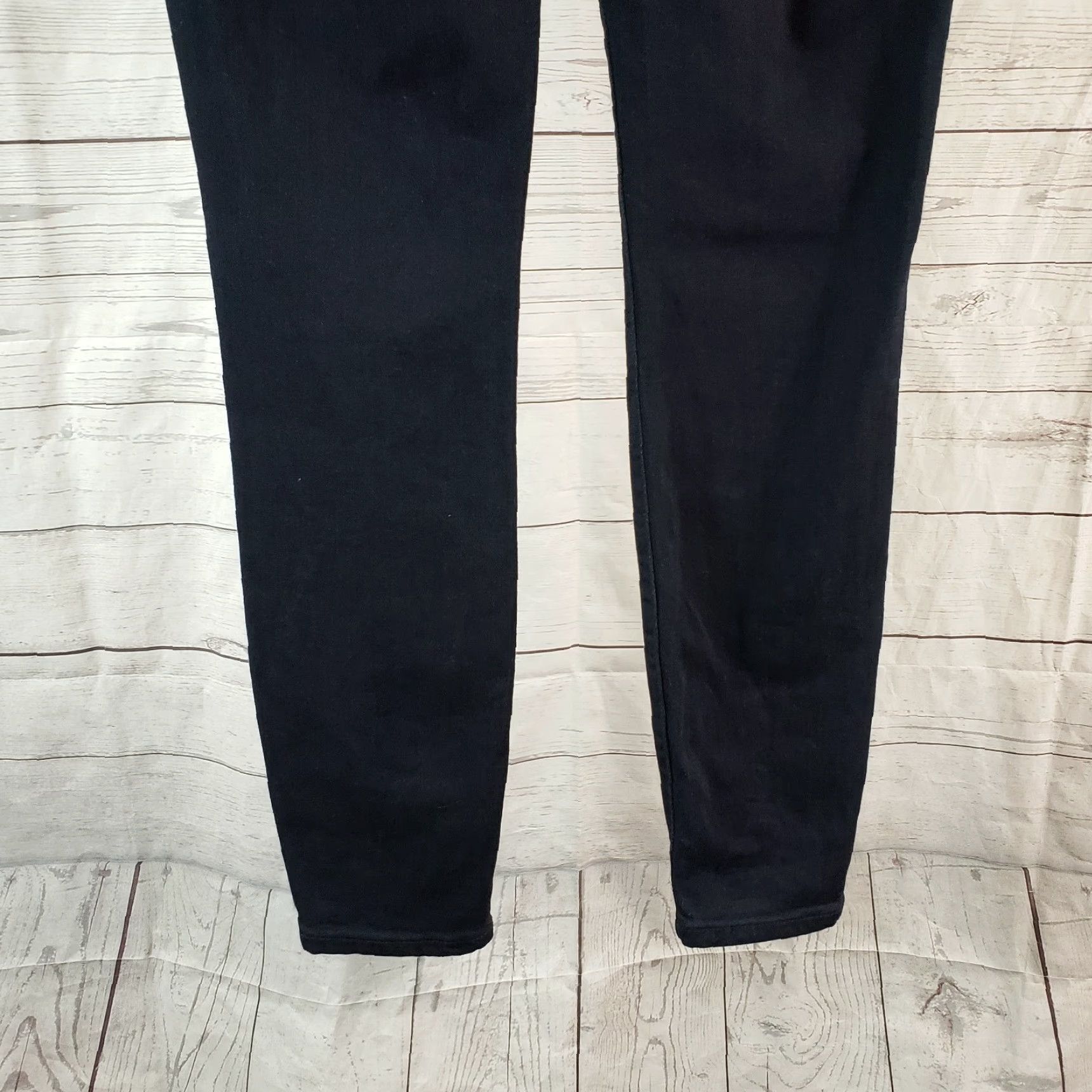 Vintage Liverpool Womens The Skinny Pull On Jeans Sz 4 Blue Dark Wash Mid Rise Size 27" / US 4 / IT 40 - 5 Thumbnail