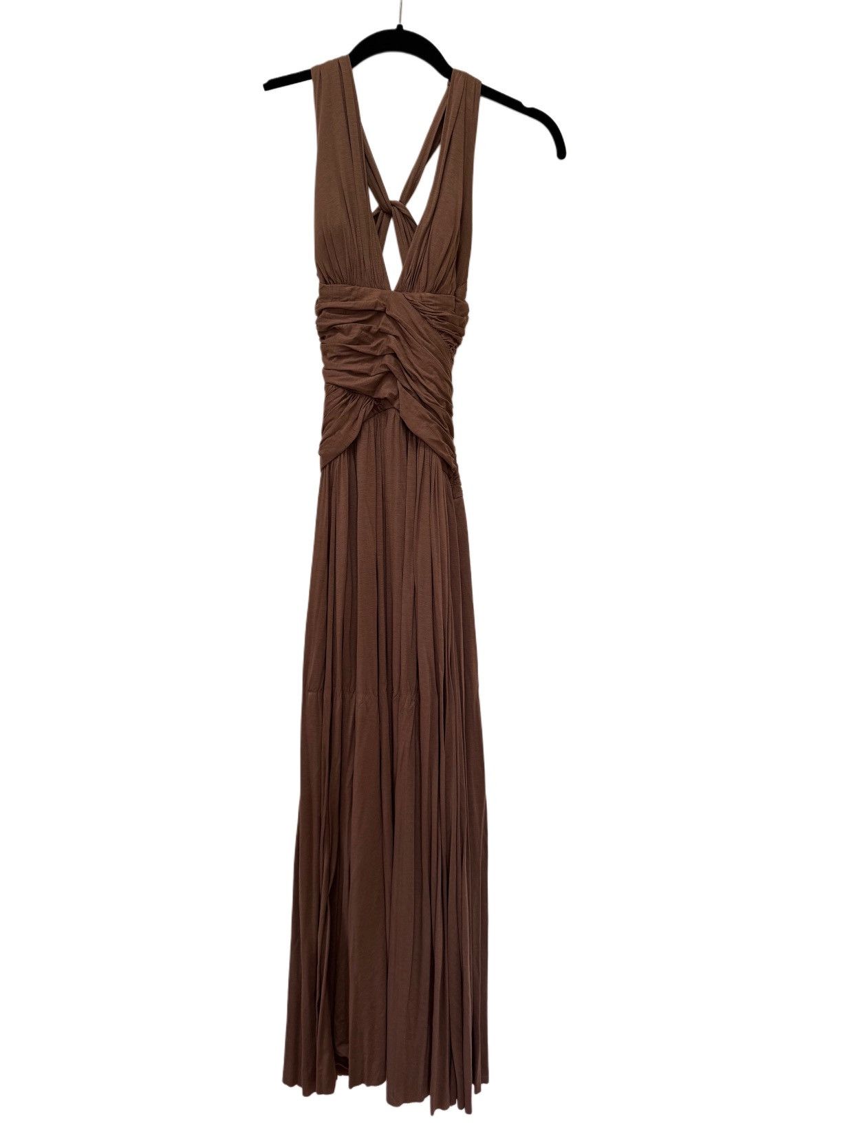 Vintage Rubber Ducky women’s S brown Grecian goddess maxi dress Size S / US 4 / IT 40 - 3 Thumbnail