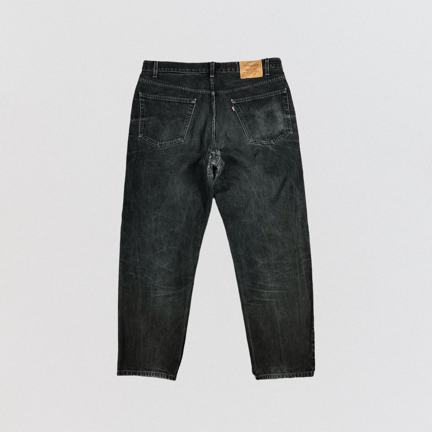Levi's × Vintage Vintage 90s Faded Black Levis 550 Jeans-JM2571 Size US 40 / EU 56 - 2 Thumbnail