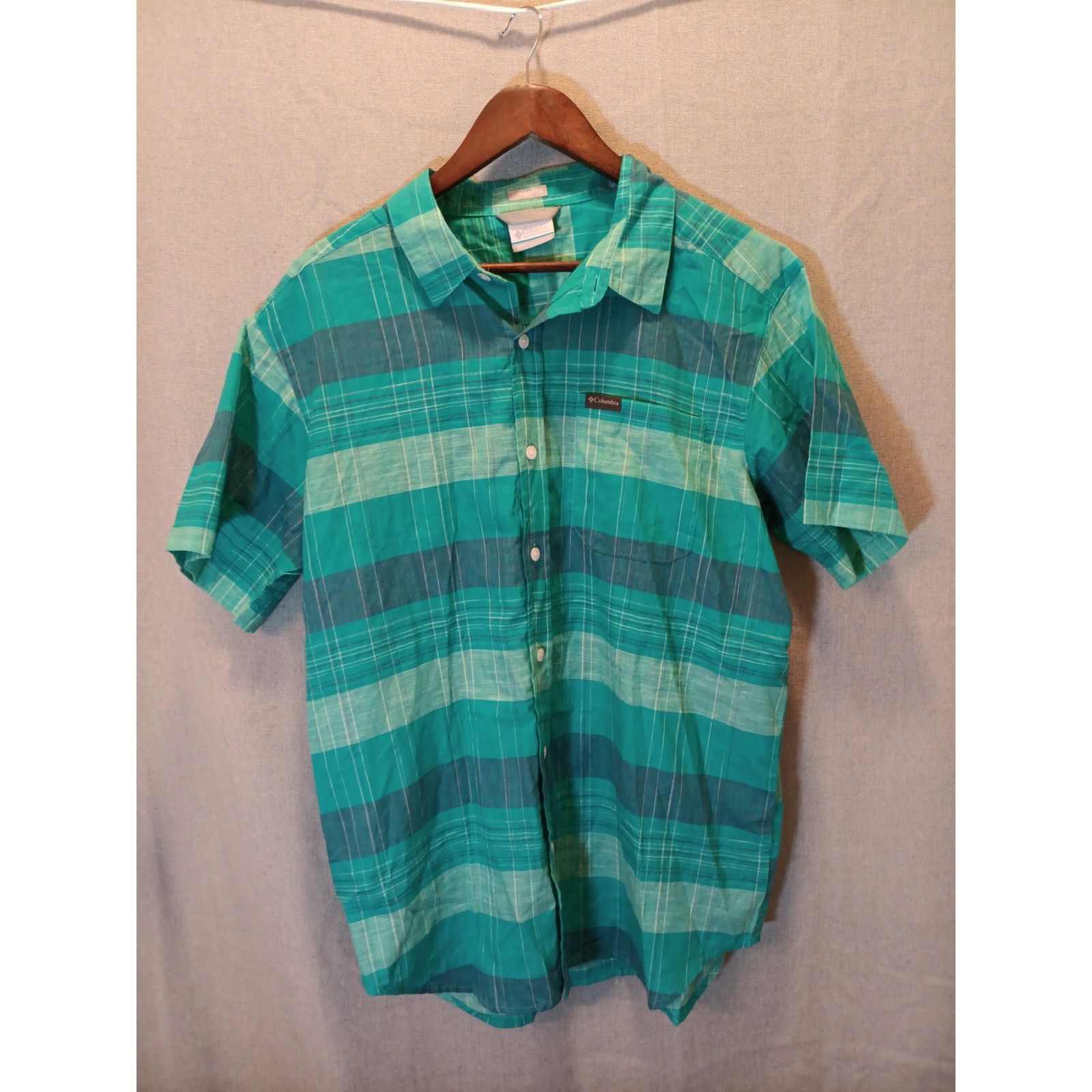 Columbia Columbia Men's Large Plaid Button Up Shirt Size US L / EU 52-54 / 3 - 1 Thumbnail