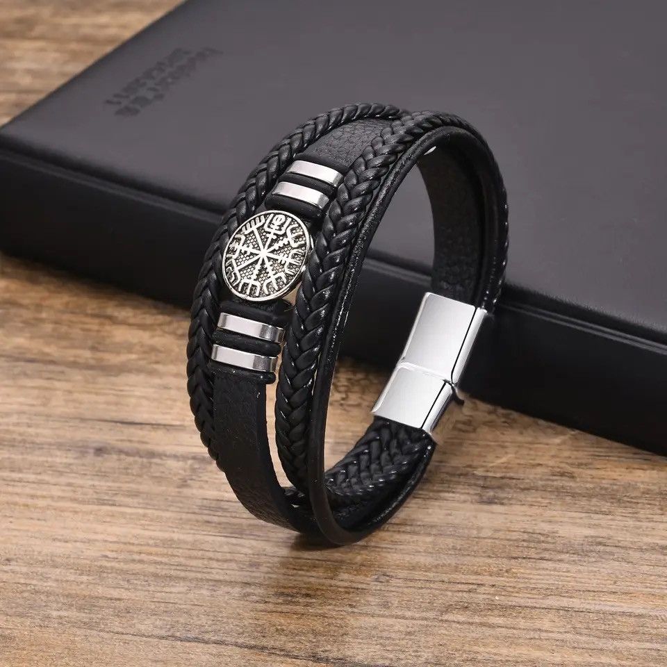 Leather × Vintage Norse Viking Bracelets Size ONE SIZE - 2 Thumbnail