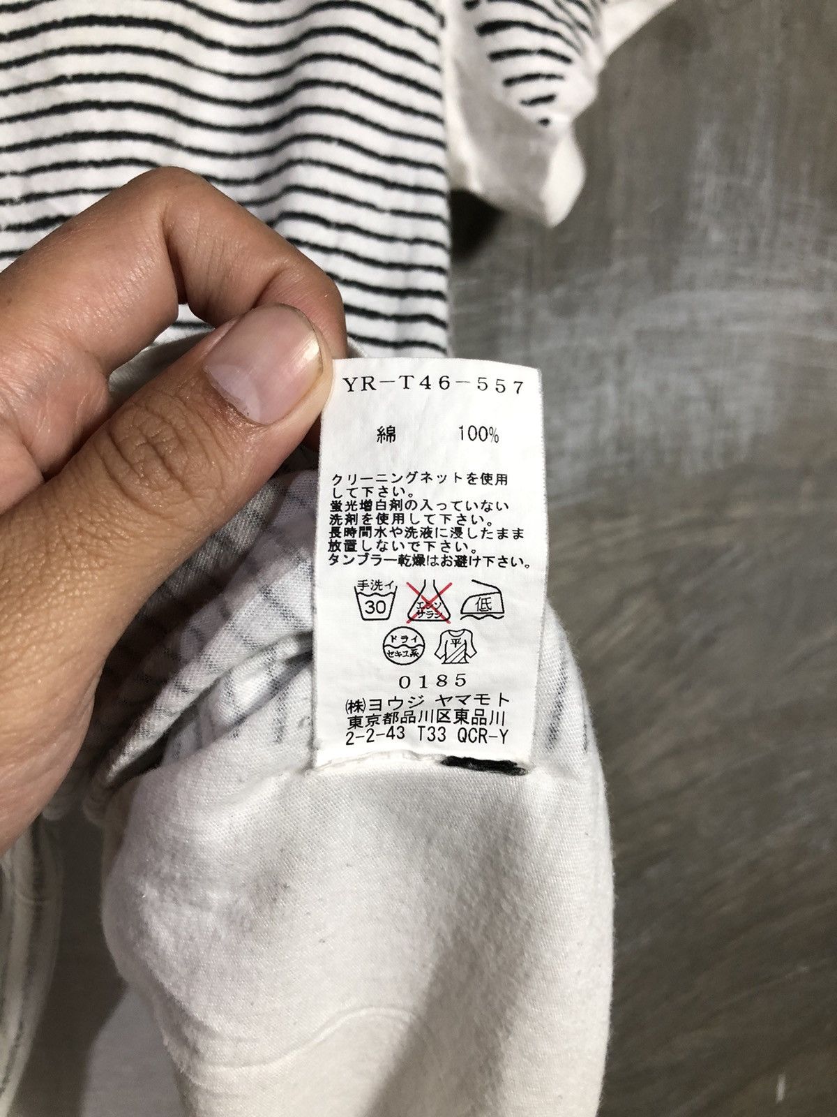 Japanese Brand × Y's × Yohji Yamamoto Yohji Yamamoto Y’s Finger Print T-shirt Size US M / EU 48-50 / 2 - 7 Thumbnail