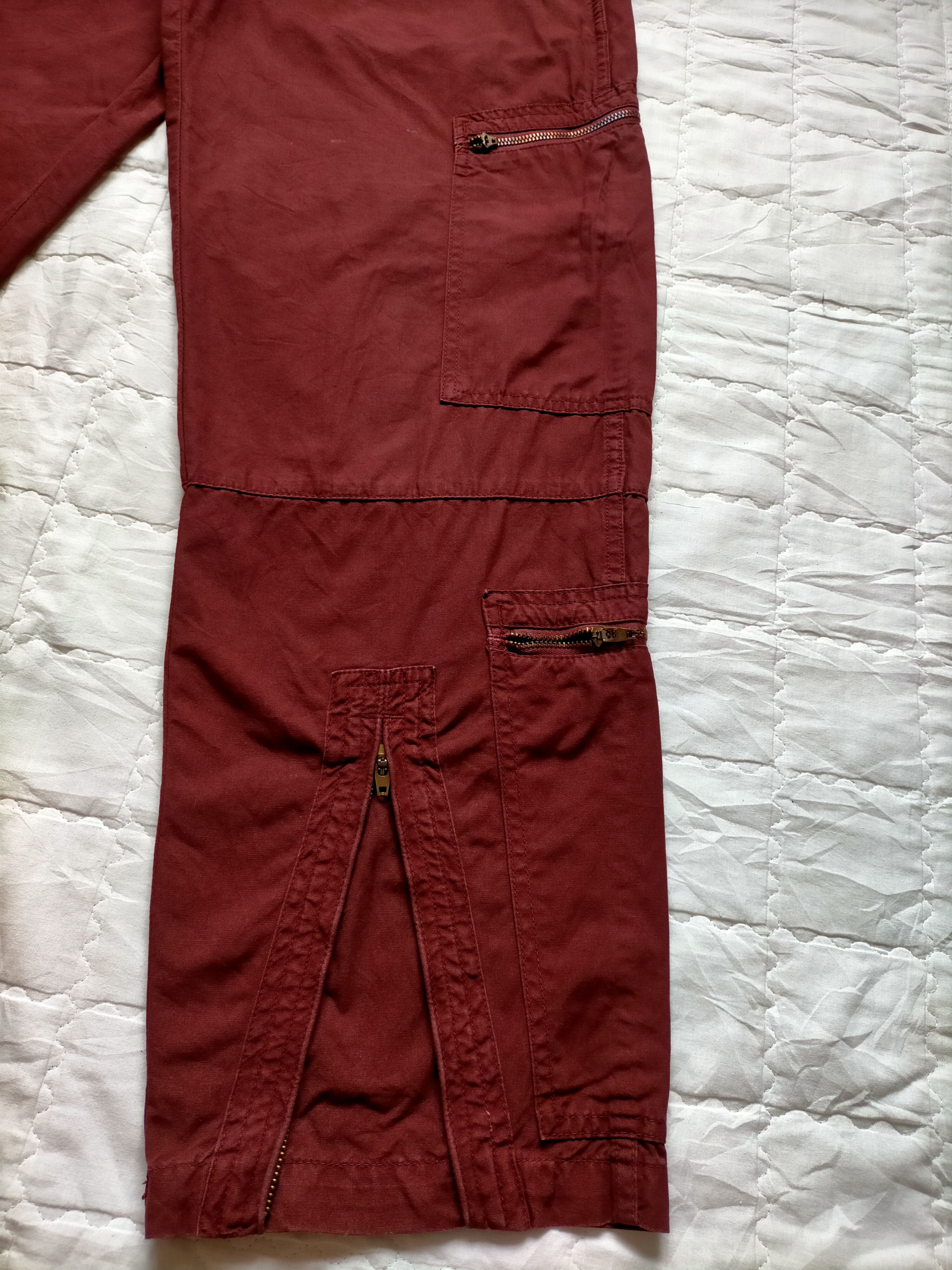 Stussy Stussy Authentic Gear Multipocket Zipped Red Pants Size US 30 / EU 46 - 8 Thumbnail