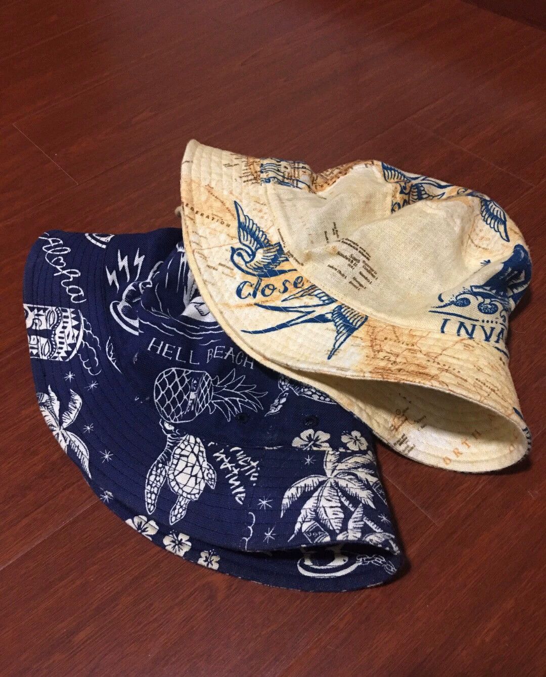 SOFTMACHINE retro fisherman bucket hat navy blue Size ONE SIZE - 1 Thumbnail