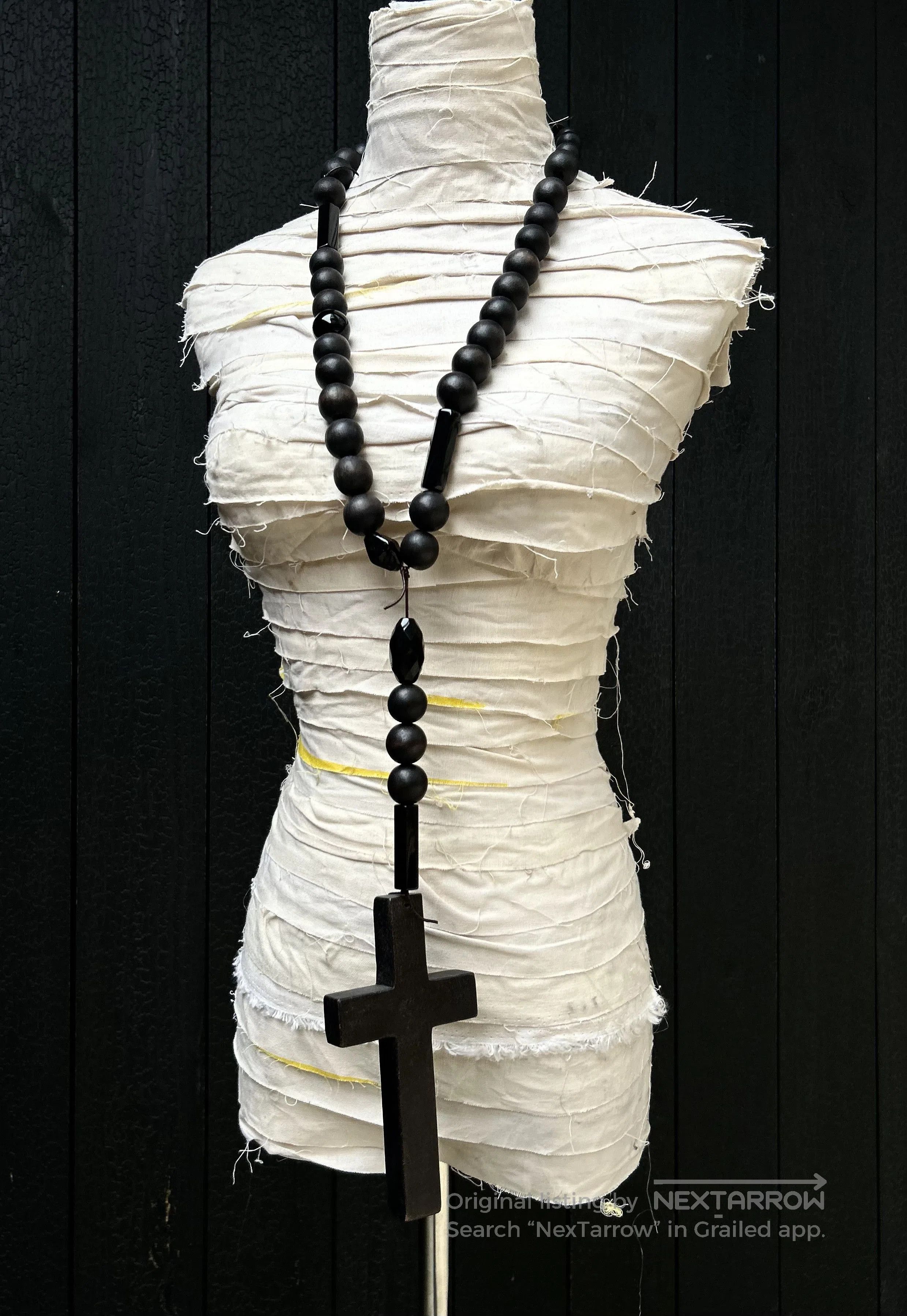 DEN IM by SIKI IM Number (N)ine 08ss Crystal Cross Necklace. Size ONE SIZE - 1 Thumbnail