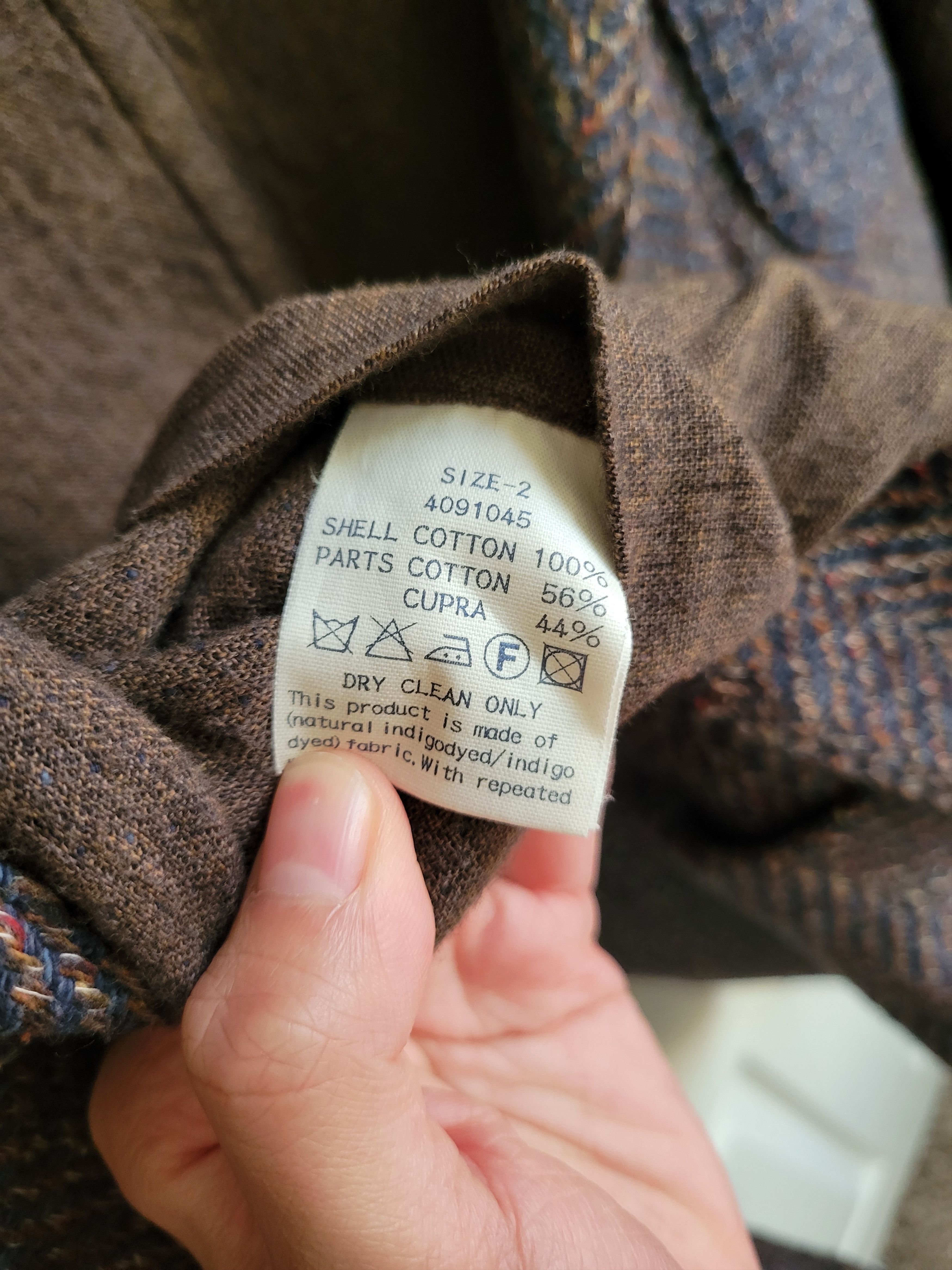 45R Indigo Kuba Tweed Blazer Jacket