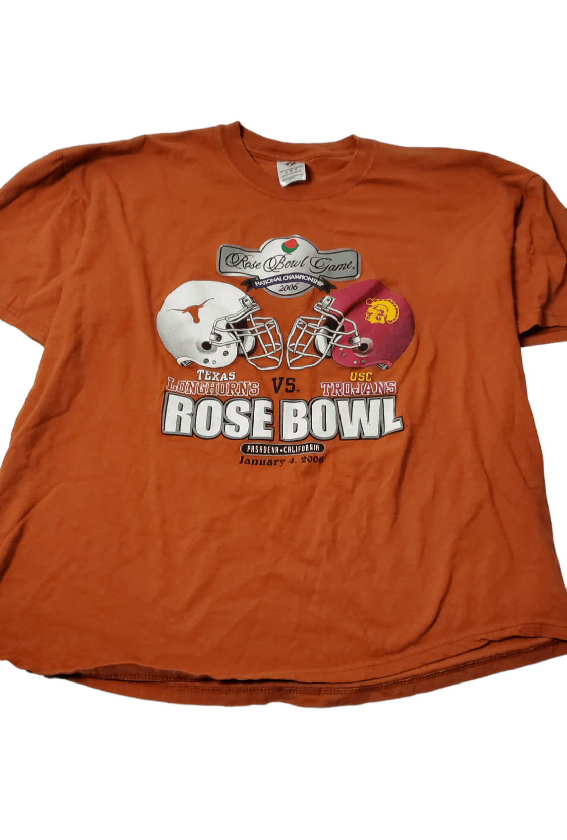 NCAA × Vintage 2006 Longhorns VS Trojans Rose Bowl T-Shirt Size US S / EU 44-46 / 1 - 2 Thumbnail