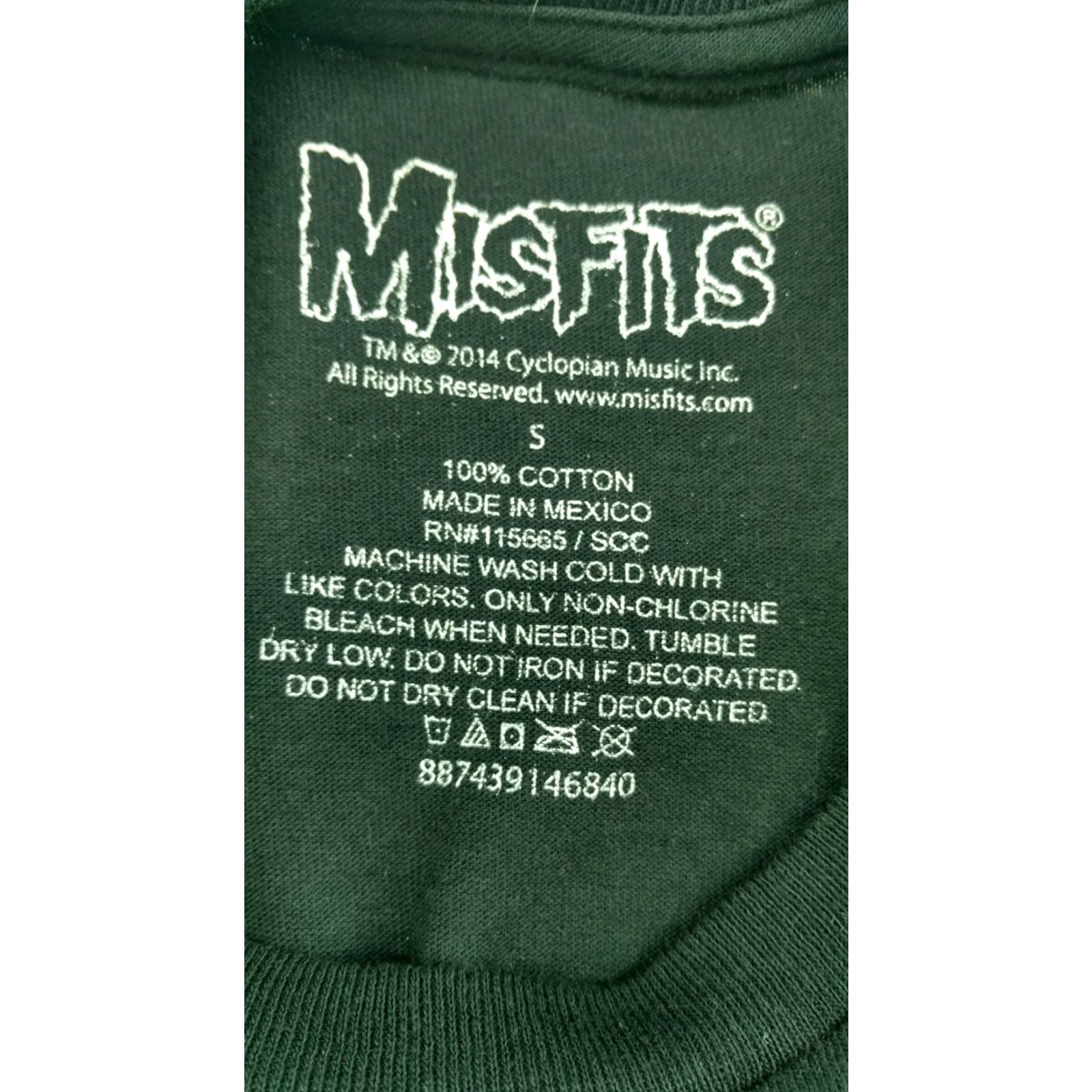Vintage Misfits T Shirt S Small Black 2014 Big Graphic Classic Band Tee Rock Punk Mens Short Sleeve Graphic Tee Black Band 2010s Size US S / EU 44-46 / 1 - 5 Thumbnail