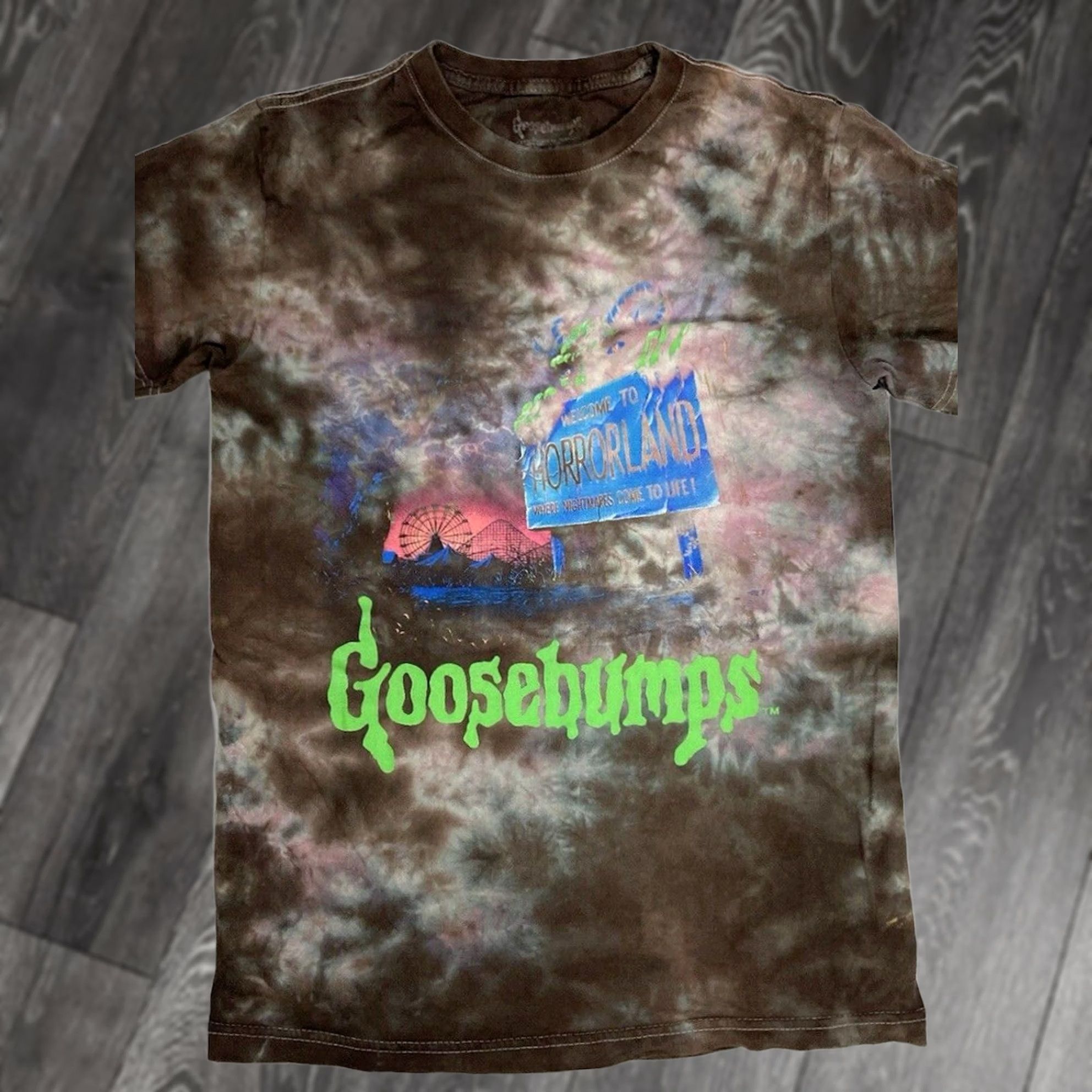 Vintage VINTAGE Goosebumps Graphic T-shirt Men Small Brown Tie Dye Short Sleeve Size US S / EU 44-46 / 1 - 1 Thumbnail