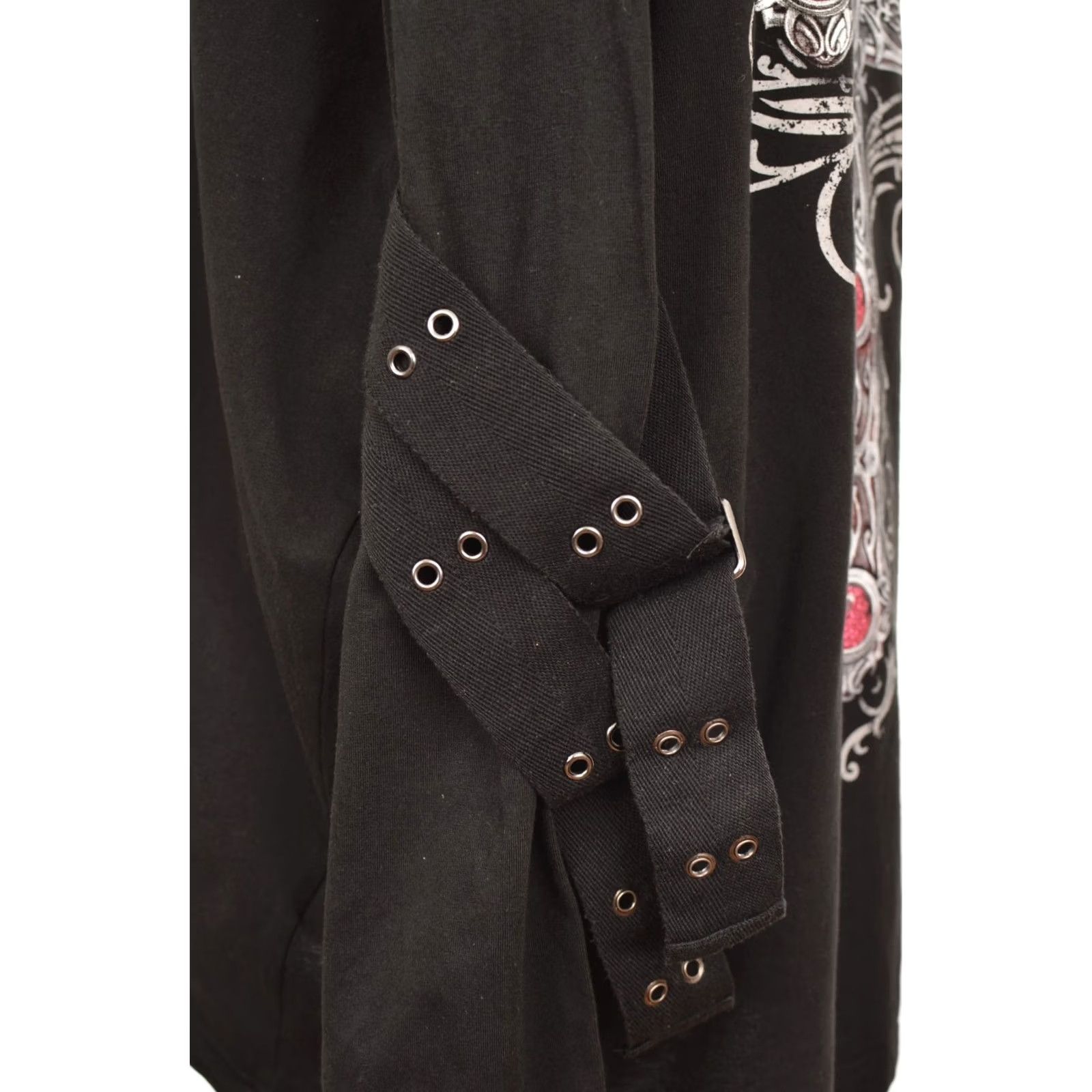 Annex Gothicana by EMP Anne Stokes Gothic Cross Hoodie Hoody, 2XL, Black, Women, Hoodie, Pullover, Size 2XL, 100% Cotton, 90s Gothic Event Size XXL / US 16-18 / IT 52-54 - 3 Thumbnail