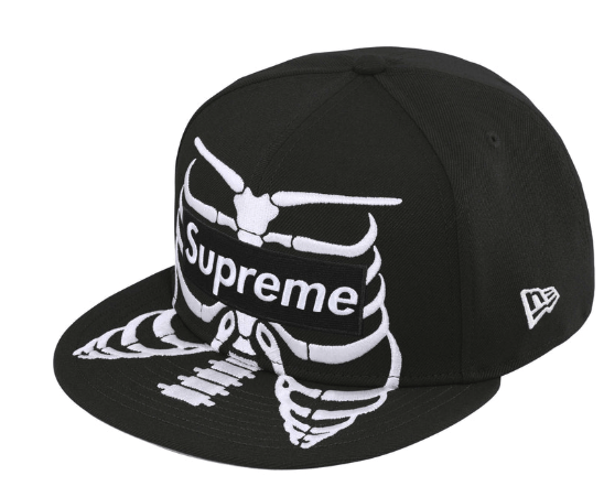 Supreme Undisputed Box Logo New Era Cap Hat Black Fall