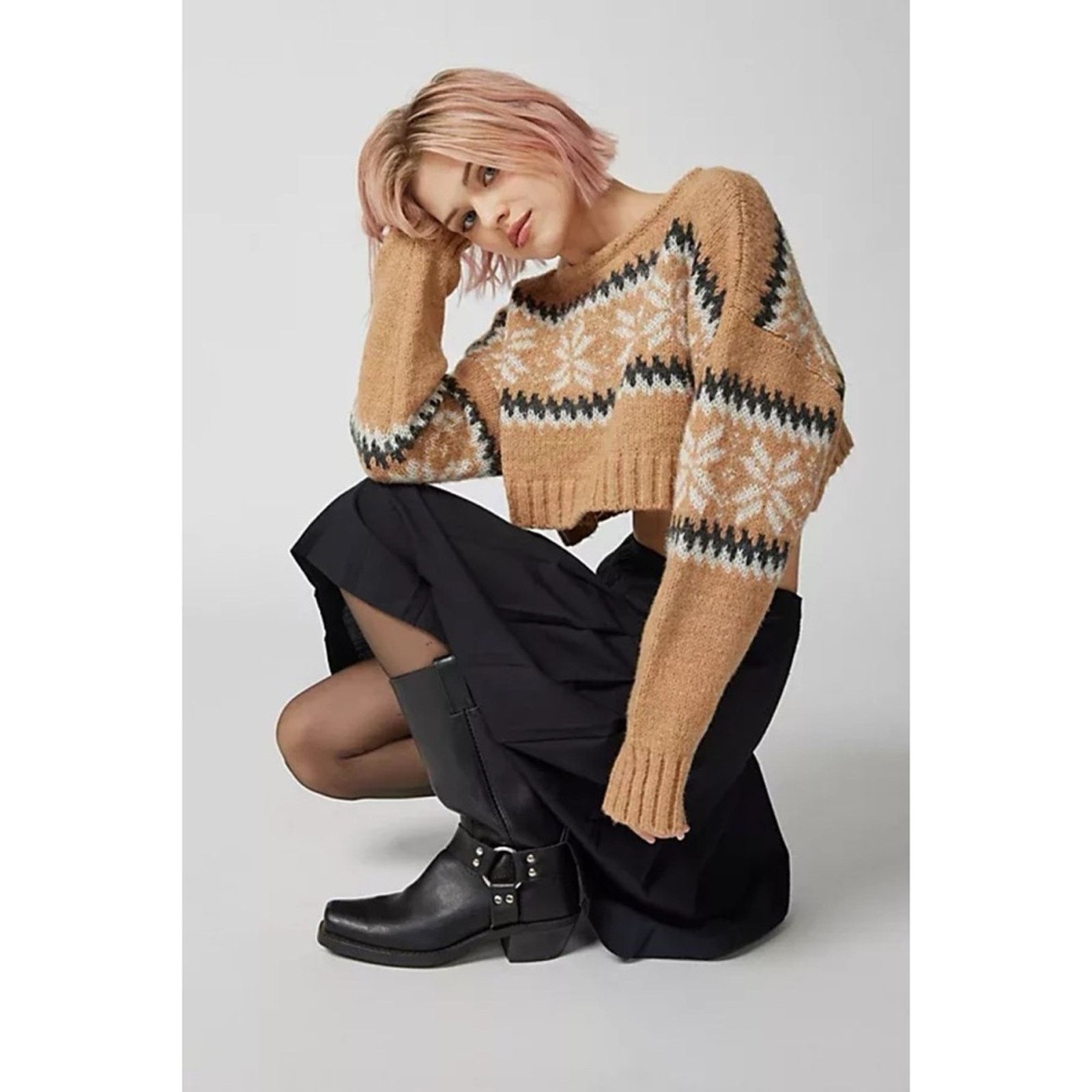 Urban Outfitters Urban Outfitters Cropped Fair Isle Sweater M Size M / US 6-8 / IT 42-44 - 14 Thumbnail
