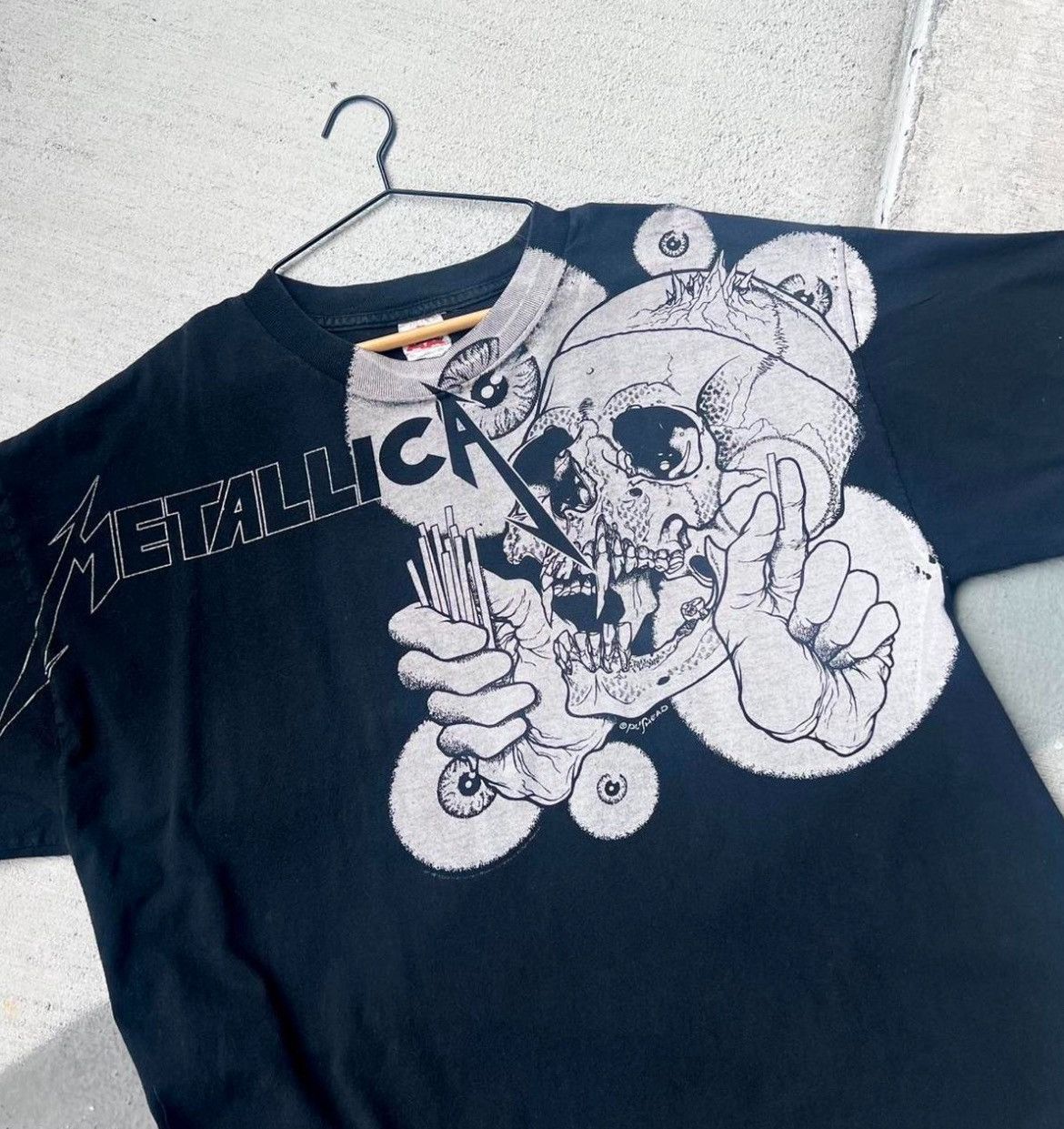 AAA Metallica Pushead All-Over Print Tee — XL — Vintage AAA Size US XL / EU 56 / 4 - 1 Thumbnail