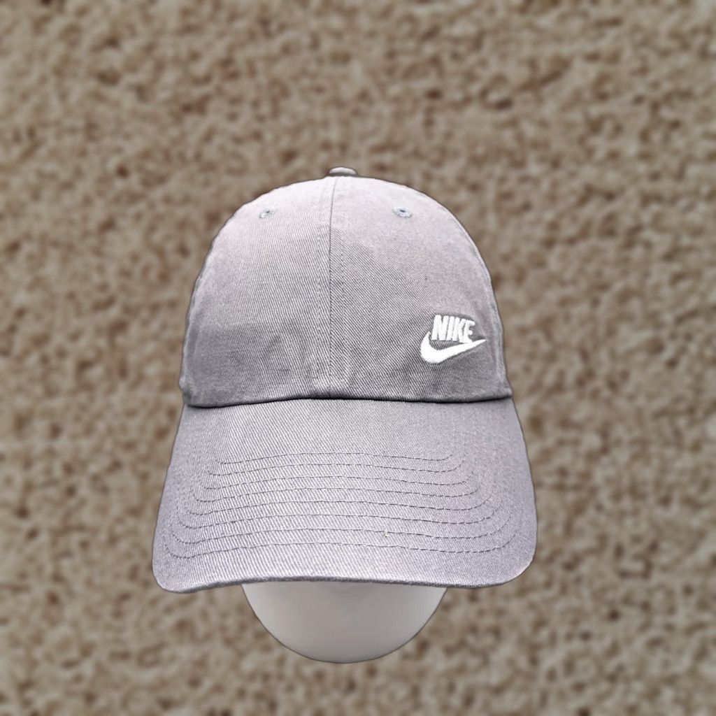 Nike Nike Hat Cap Strap Back Adult One Size Gray Heritage86 Cotton Poly Lined Golf Hat Size ONE SIZE - 1 Thumbnail