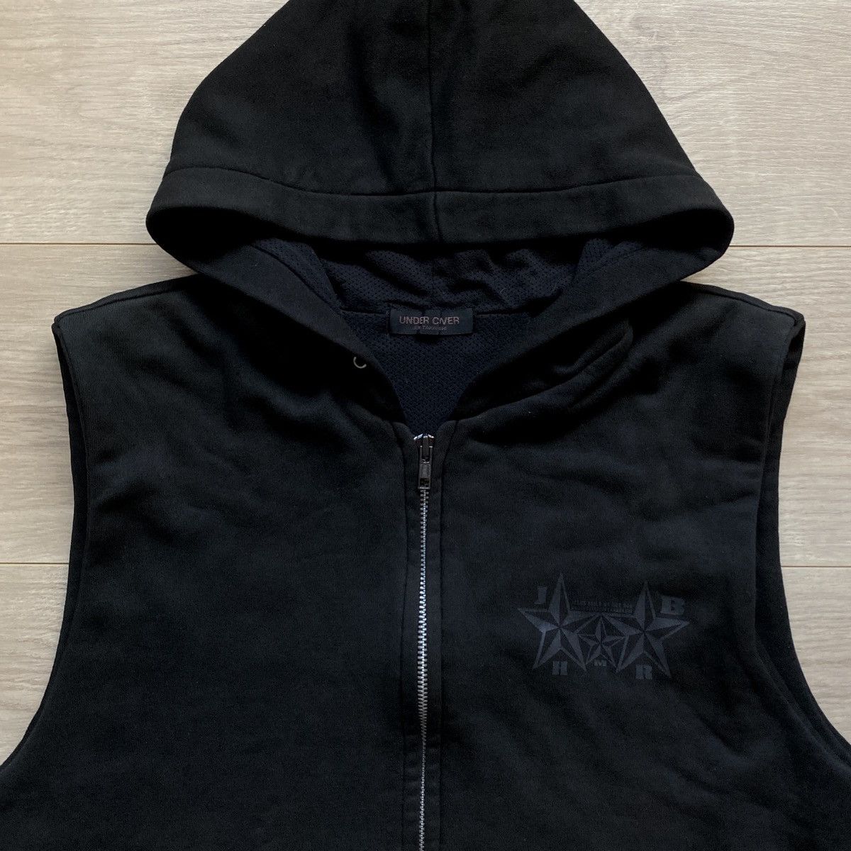 Undercover AW96 Undercover “Jesus Built My Hot Rod” Sleeveless Hoodie Size US L / EU 52-54 / 3 - 5 Thumbnail
