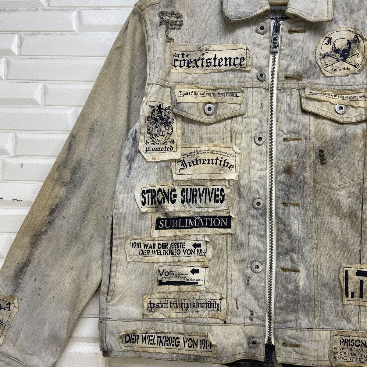 In The Attic Skull Prisoners Punk Street Fashion Distressed Denim Trucker Size US S / EU 44-46 / 1 - 9 Thumbnail