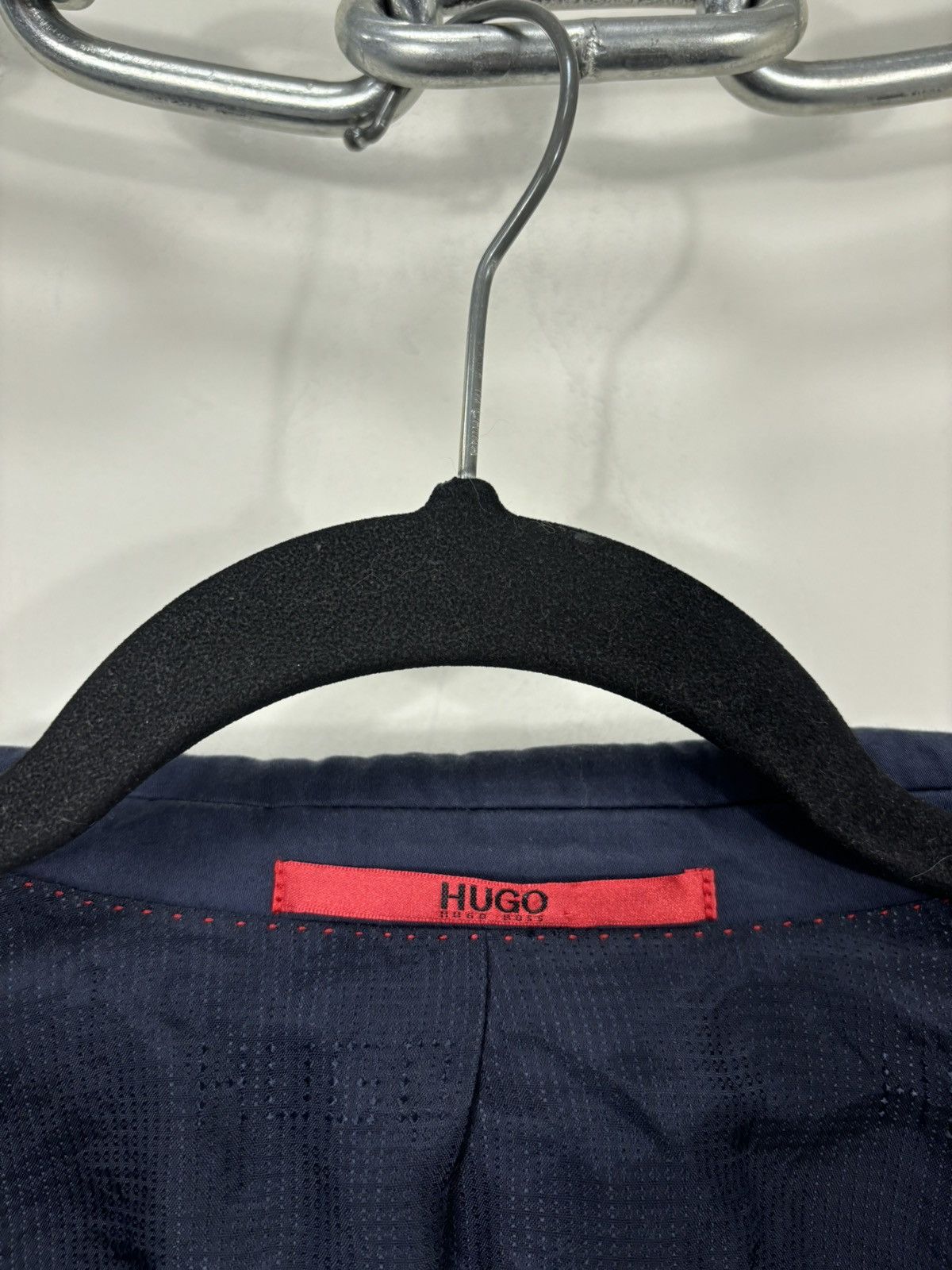 Hugo Boss Hugo Boss Men’s Navy Blue 2-Piece Pima Cotton Suit Size 38R - 15 Thumbnail