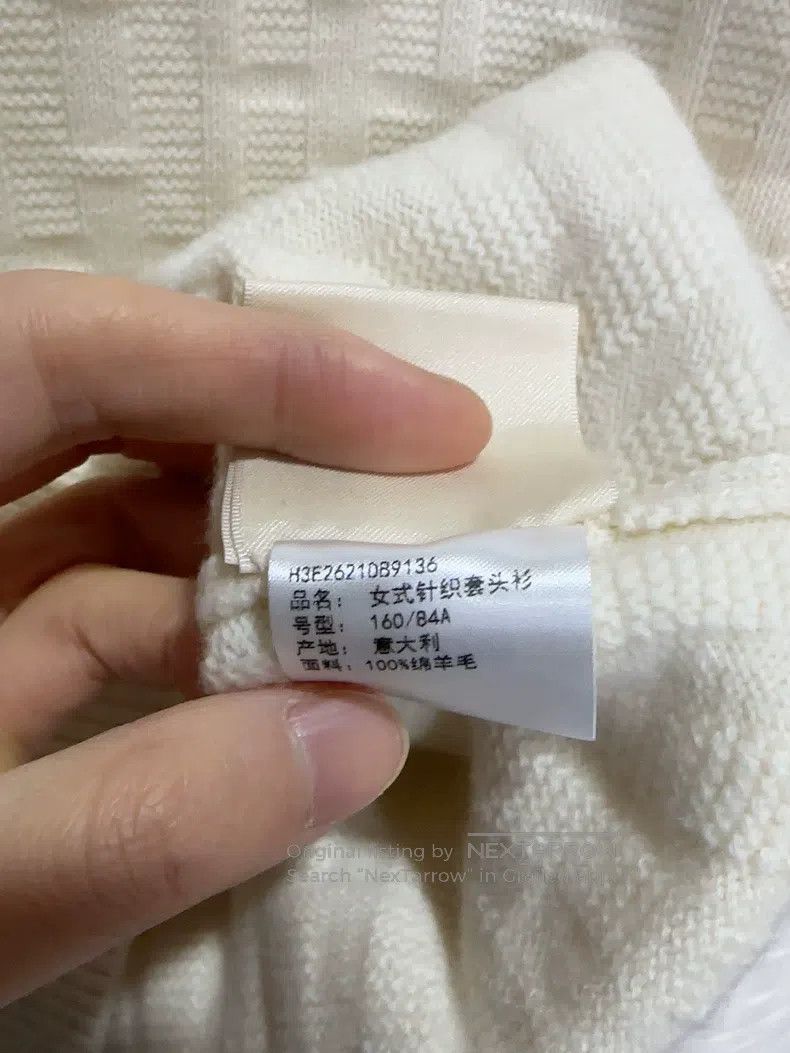 Hermes Hermes White sweater Size XS / US 0-2 / IT 36-38 - 6 Thumbnail