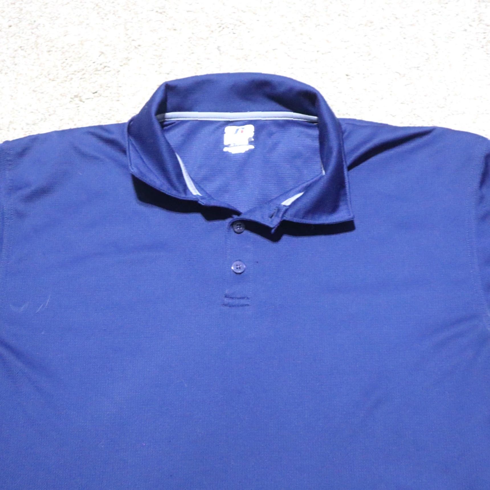 Russell Athletic Russell Athletic Dri-Power Polo Shirt Blue Adult Mens Size L Size US L / EU 52-54 / 3 - 2 Thumbnail