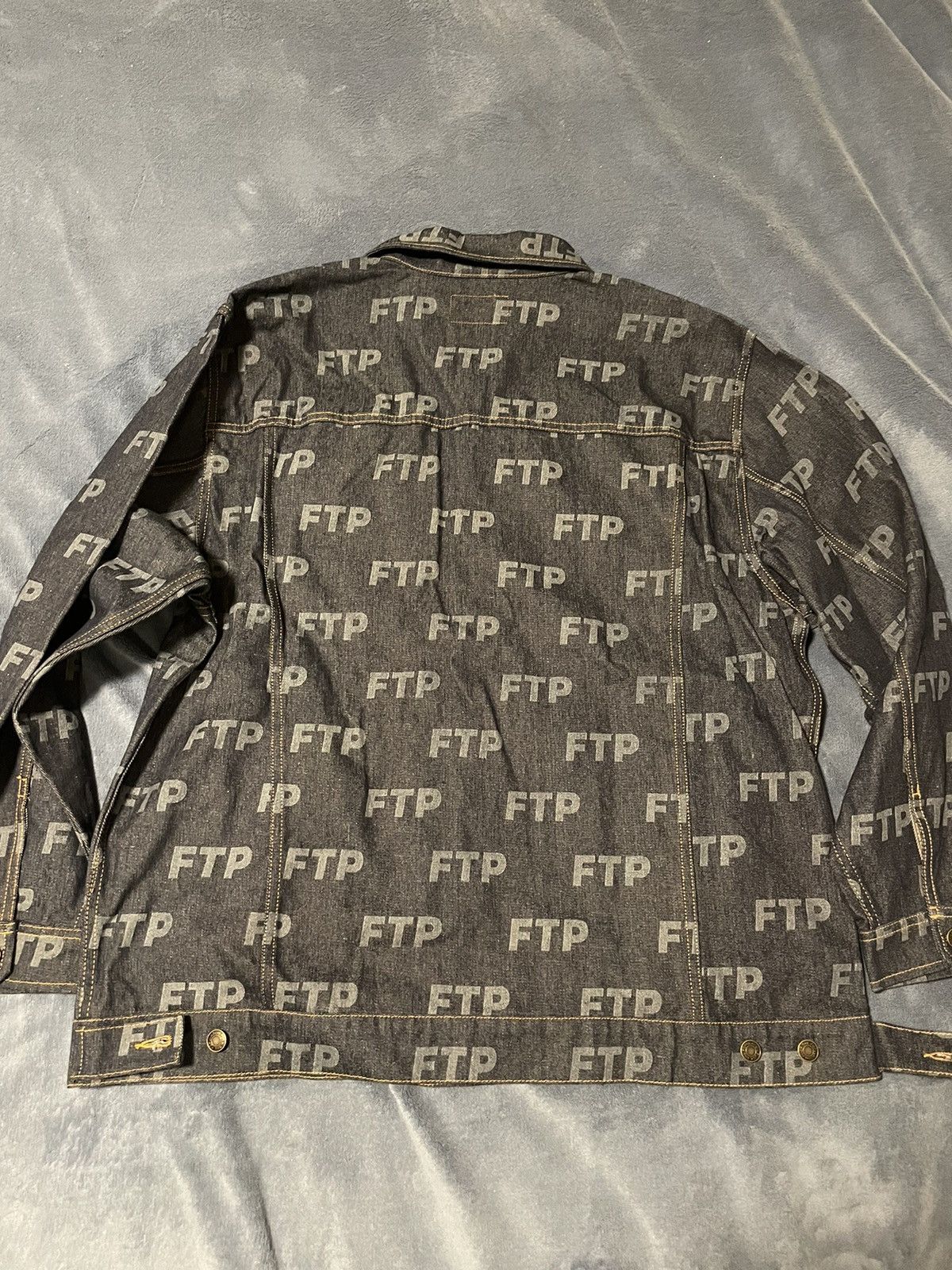 Fuck The Population Ftp all-over indigo jacket bleu Size US XXL / EU 58 / 5 - 2 Thumbnail